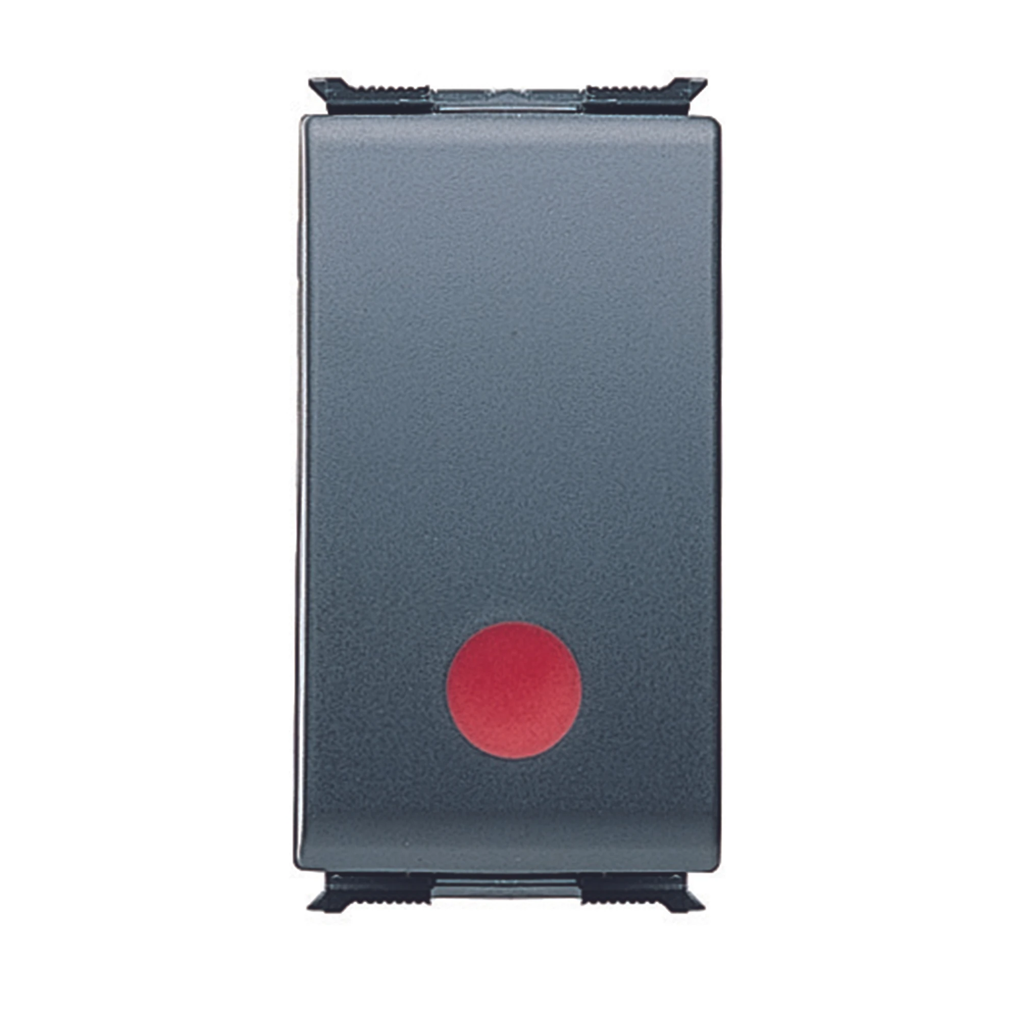 GEWISS GW30037 PUSH-BUTTON 1P 250V ac - 10A AUXILIARES CONTACT NO - STOP - RED - 1 MODULE - PLAYBUS (img_001)