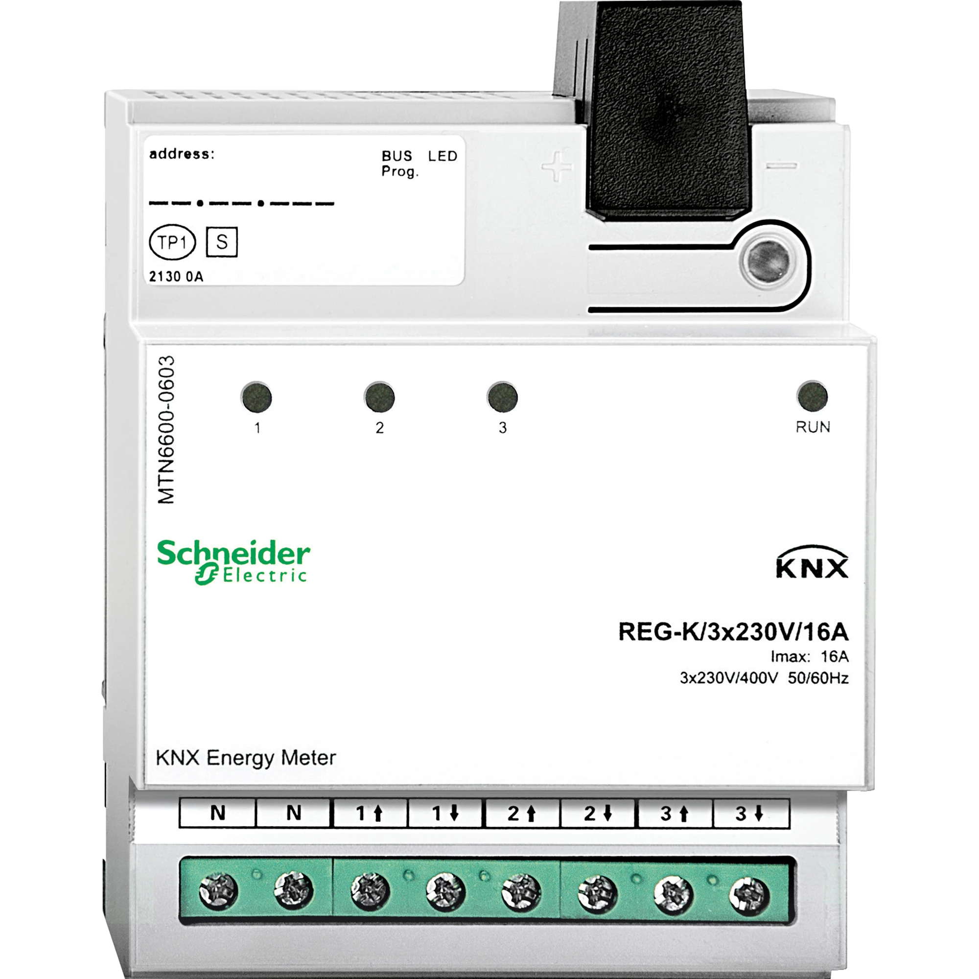 Schneider Electric MTN6600-0603 KNX Energy Meter, DIN rail mount/3x230 V/16 A, light gray (img_001) Schneider Electric MTN6600-0603 KNX Energy Meter, DIN rail mount/3x230 V/16 A, light gray (img_001)