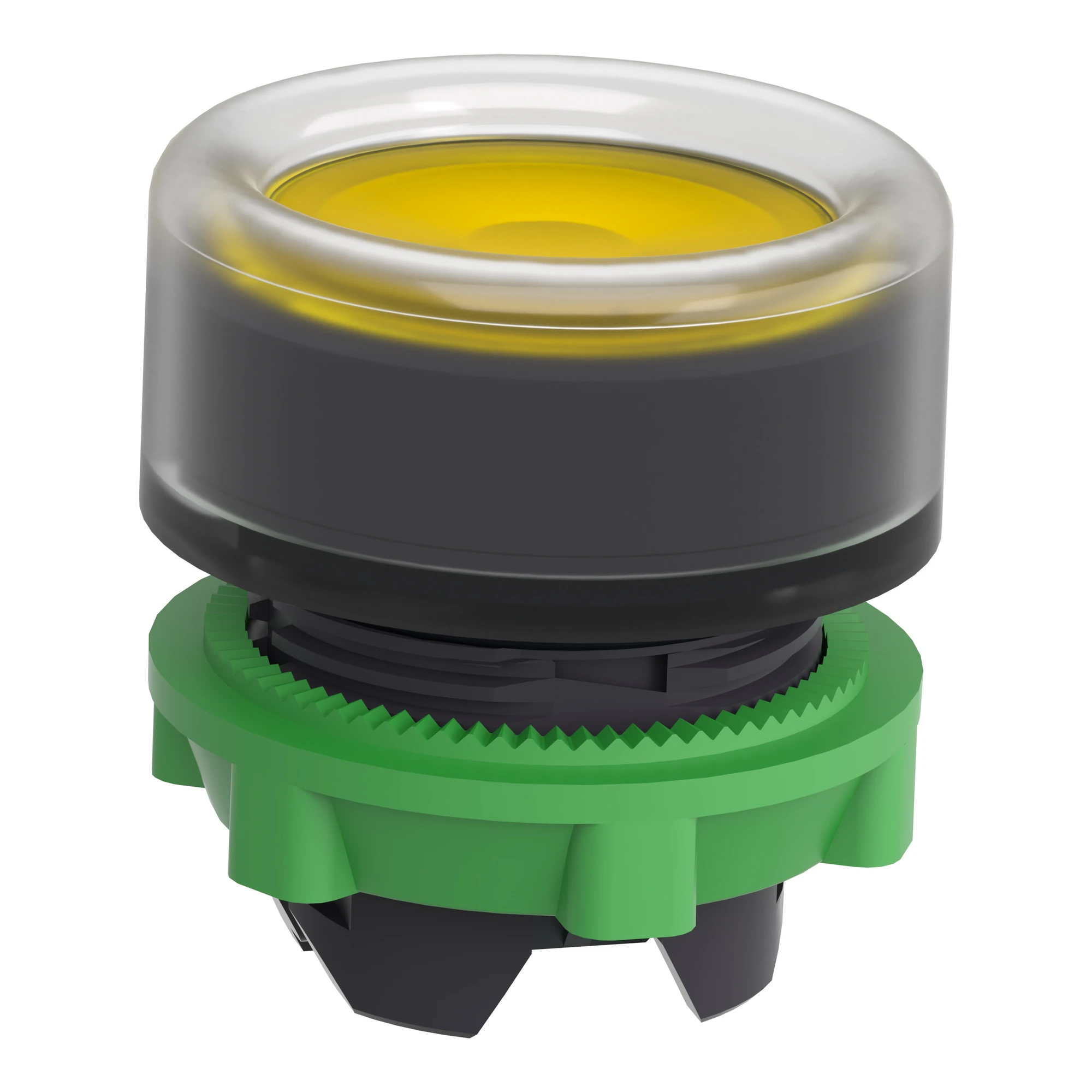Schneider Electric ZB5AW583 Illuminated Push Button, Front Element, Harmony XB5, Plastic, 22mm, Yellow, for Universal LED, with Protective Cap (img_006)