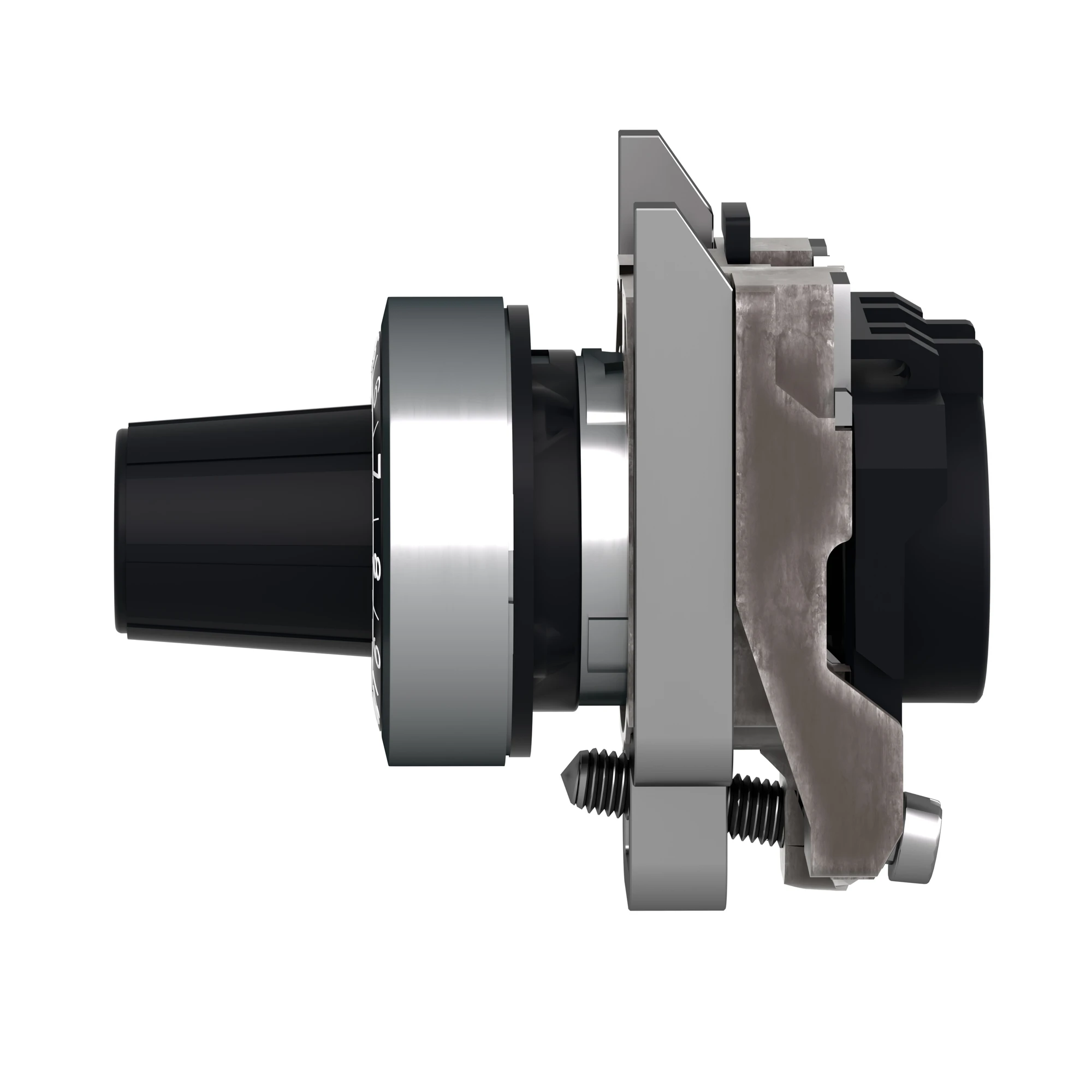 Schneider Electric ZB4BD922 Potentiometer, Front Element, Harmony XB4, Metal, 22mm, black, for potentiometers with shaft length 45-50mm, shaft 6.35mm (img_006)