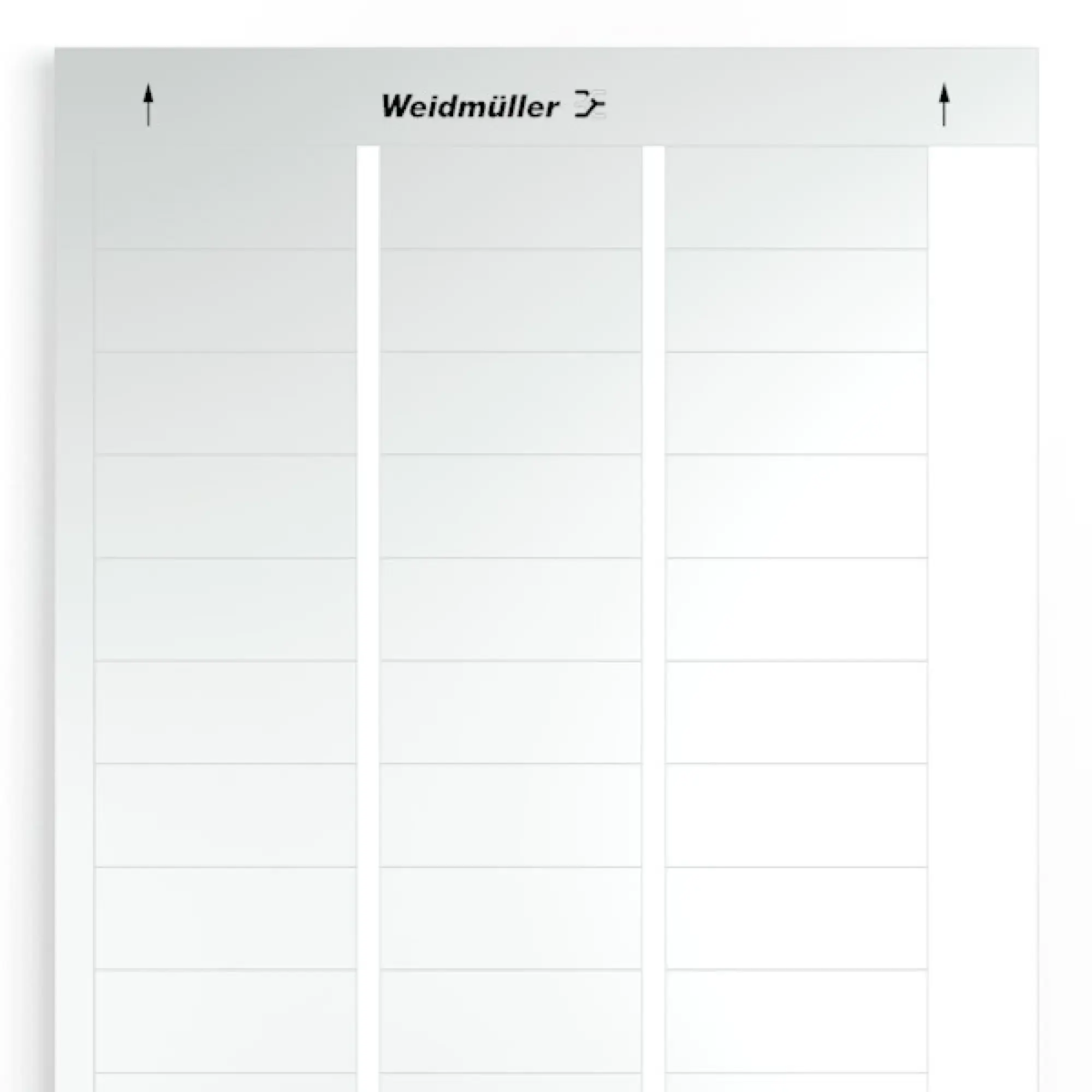Weidmüller 1686420001 Device marking, Width: 56 mm, Polyester, PVC-free, silver, Operating temperature range: -40...150 °C (img_001)