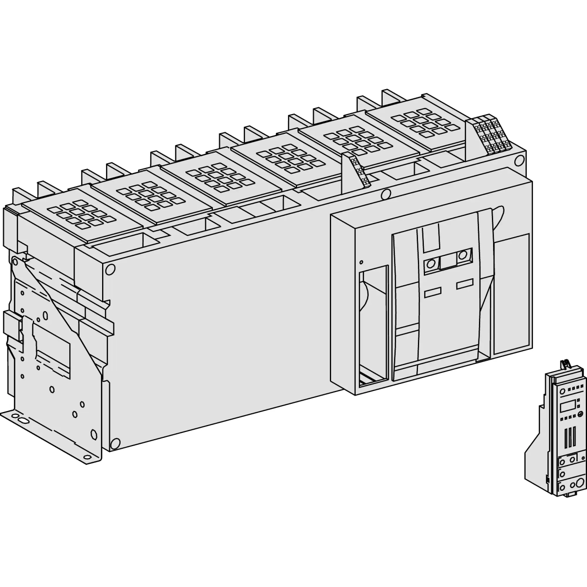 Schneider Electric 48109 MasterPact NWb 4000A H1 Icu=100kA/440V 4P Fixed mounted basic breaker (img_002)