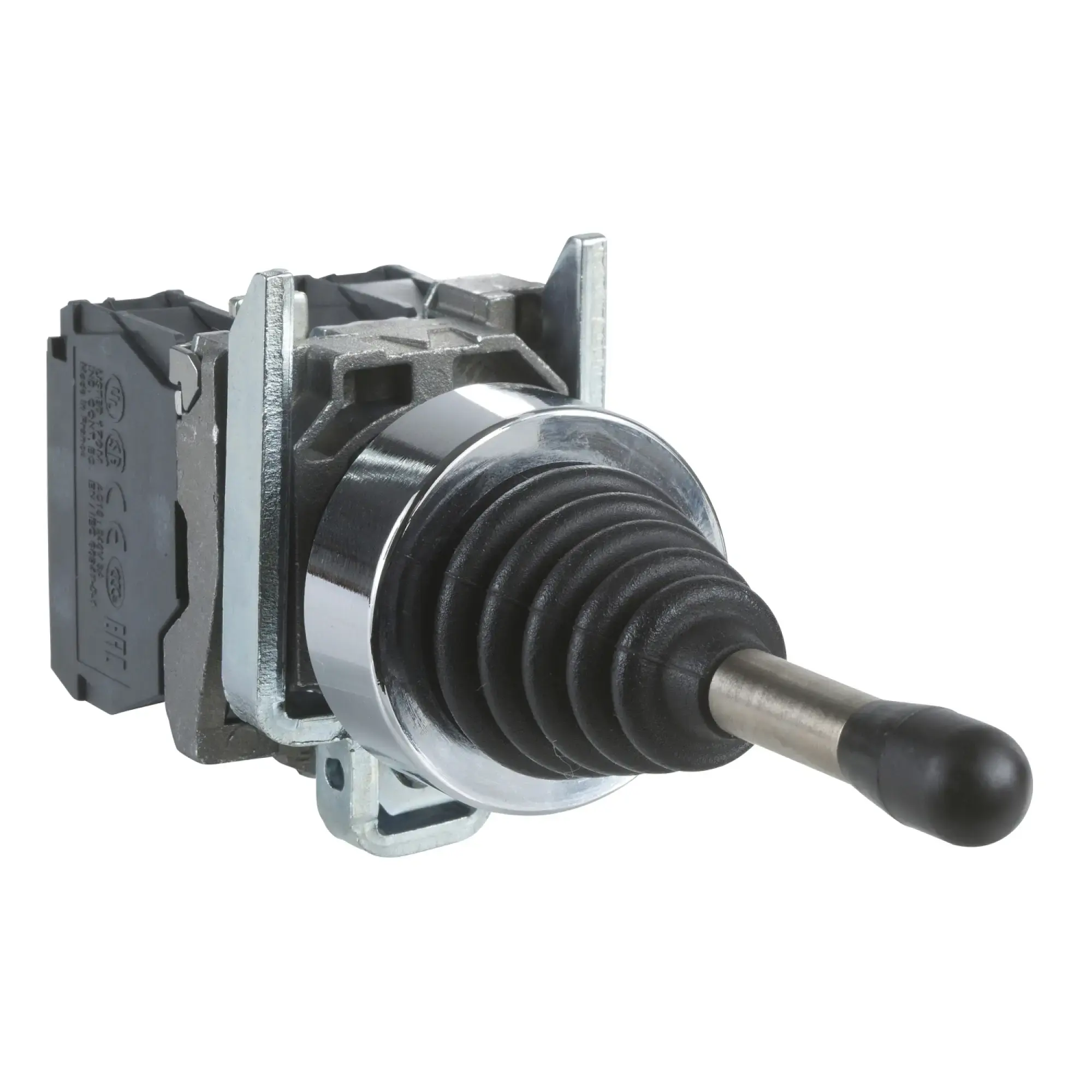 Schneider Electric XD4PA12 Joystick, Harmony XB4, Metal, 22mm, black, 2 directions, 1-stage, detent, without spring return, 1NO per direction (img_002)