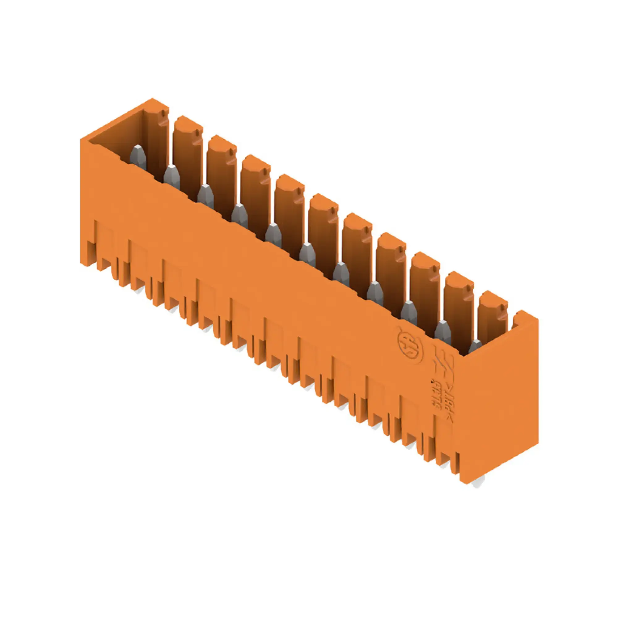 Weidmüller 1604560000 PCB connector (board connection), 160 V, 17 A, Pitch in mm: 3.50, Number of poles: 11, THT solder connection, Box (img_001)