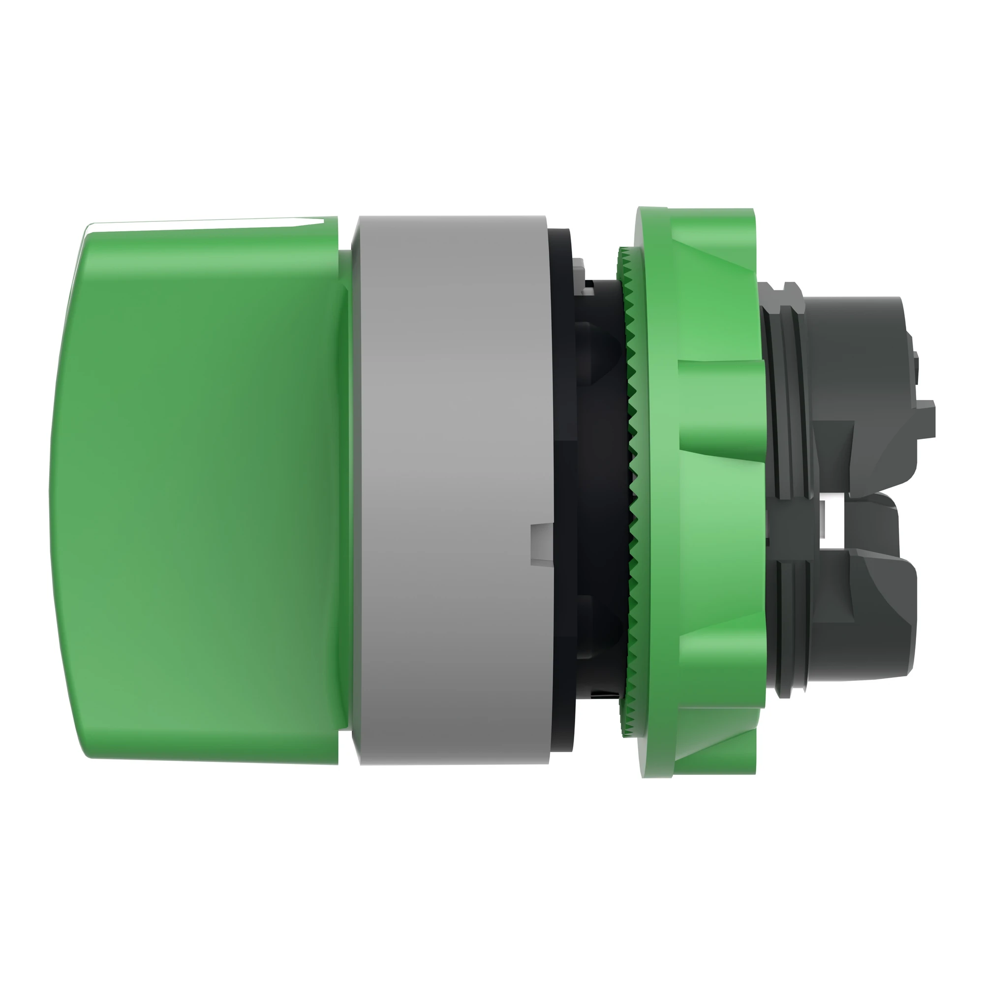 Schneider Electric ZB5AD803C0 Selector switch, front element, Harmony XB5, plastic, 22mm, light grey, green, 3 positions, center left latching (img_006)