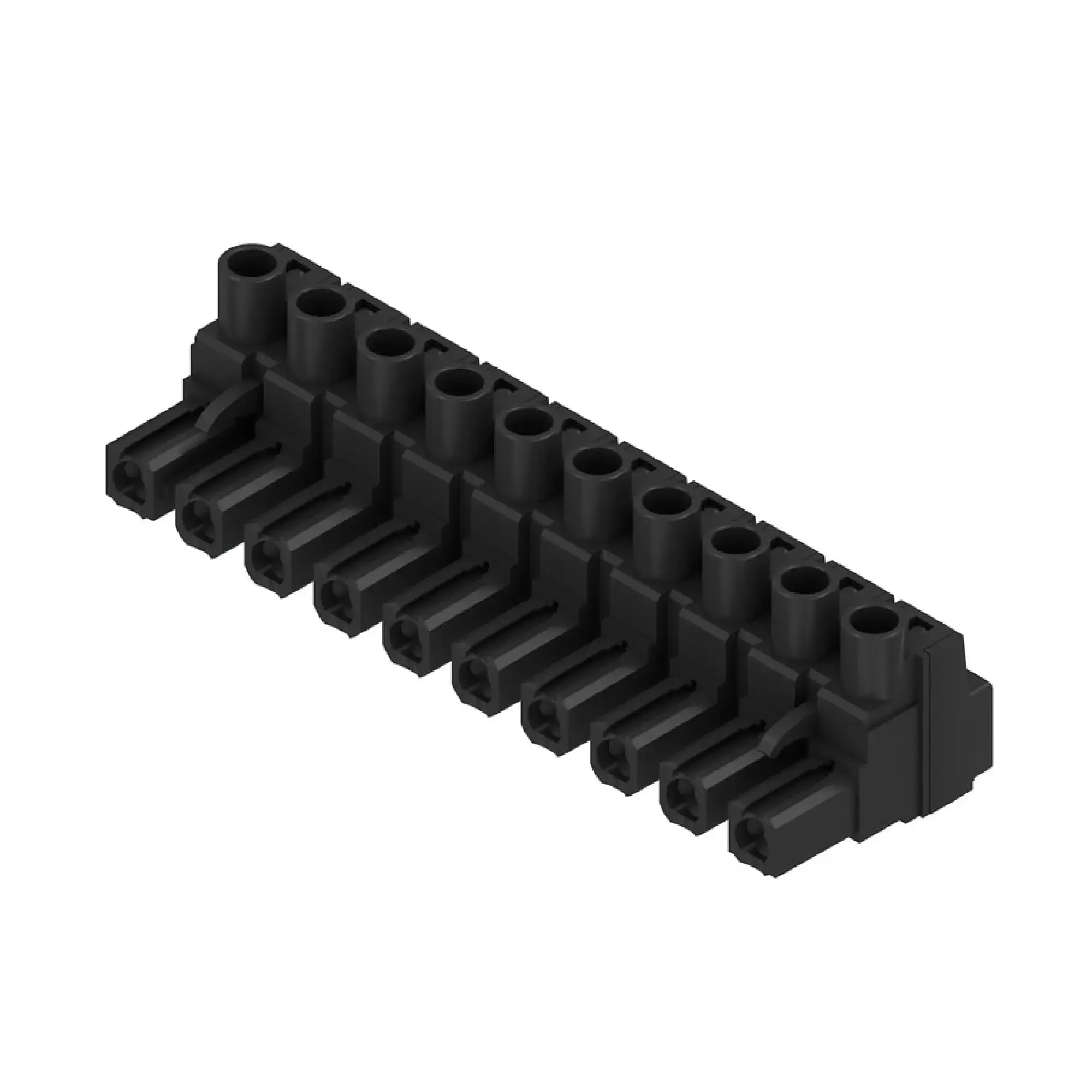 Weidmüller 1059630000 PCB connector (wire connection), 500 V, 29 A, Pitch in mm: 7.62, 4 mm², Number of poles: 10, Clamping yoke connection, Box (img_001)