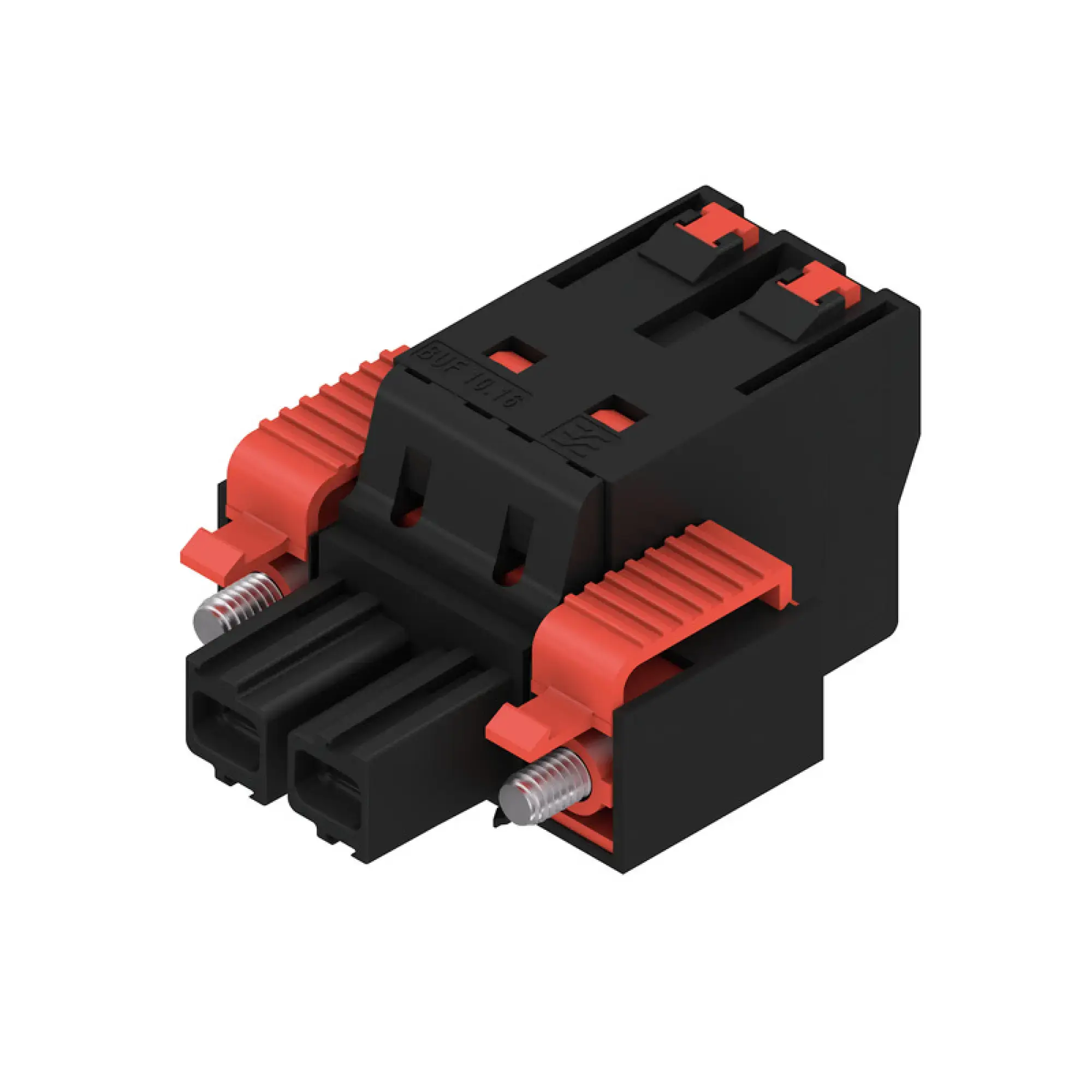 Weidmüller 2493340000 PCB connector (wire connection), 1000 V, 76 A, Pitch in mm: 10.16, 16 mm², Number of poles: 2, PUSH IN with actuator, Box (img_001)