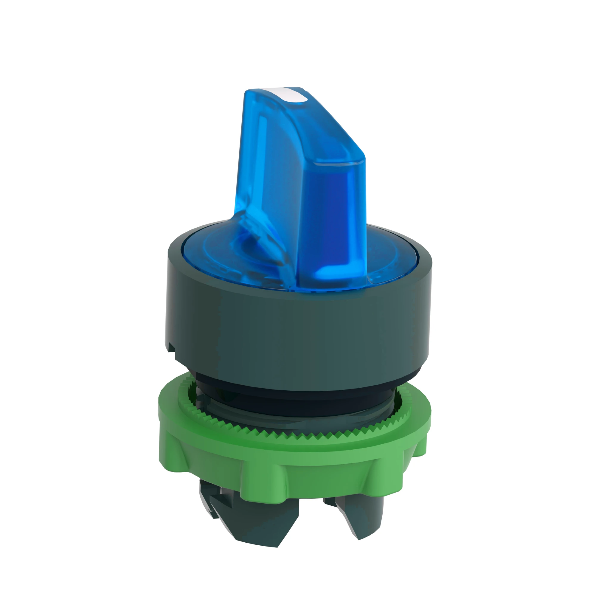 Schneider Electric ZB5AK1363 Illuminated Selector Switch, Front Element, Harmony XB5, Plastic, 22mm, Blue, for Universal LED, 3 Positions, Latching (img_004)