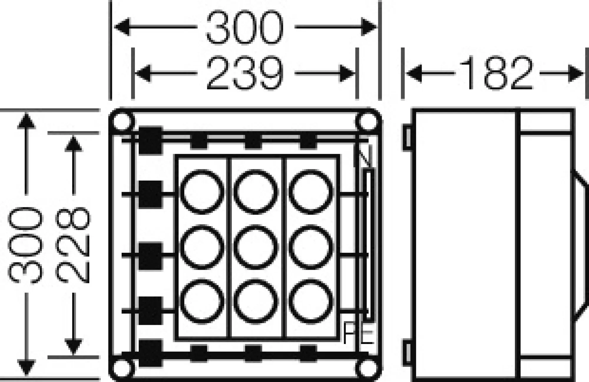 Hensel 2000716 Mi-Sicherungsgehäuse, 3x3x63A, DIII, E33 a. Sammelsch.630A, 5polig, Scharnierd. Mi 3262 (img_002) Hensel 2000716 Mi-Sicherungsgehäuse, 3x3x63A, DIII, E33 a. Sammelsch.630A, 5polig, Scharnierd. Mi 3262 (img_002)