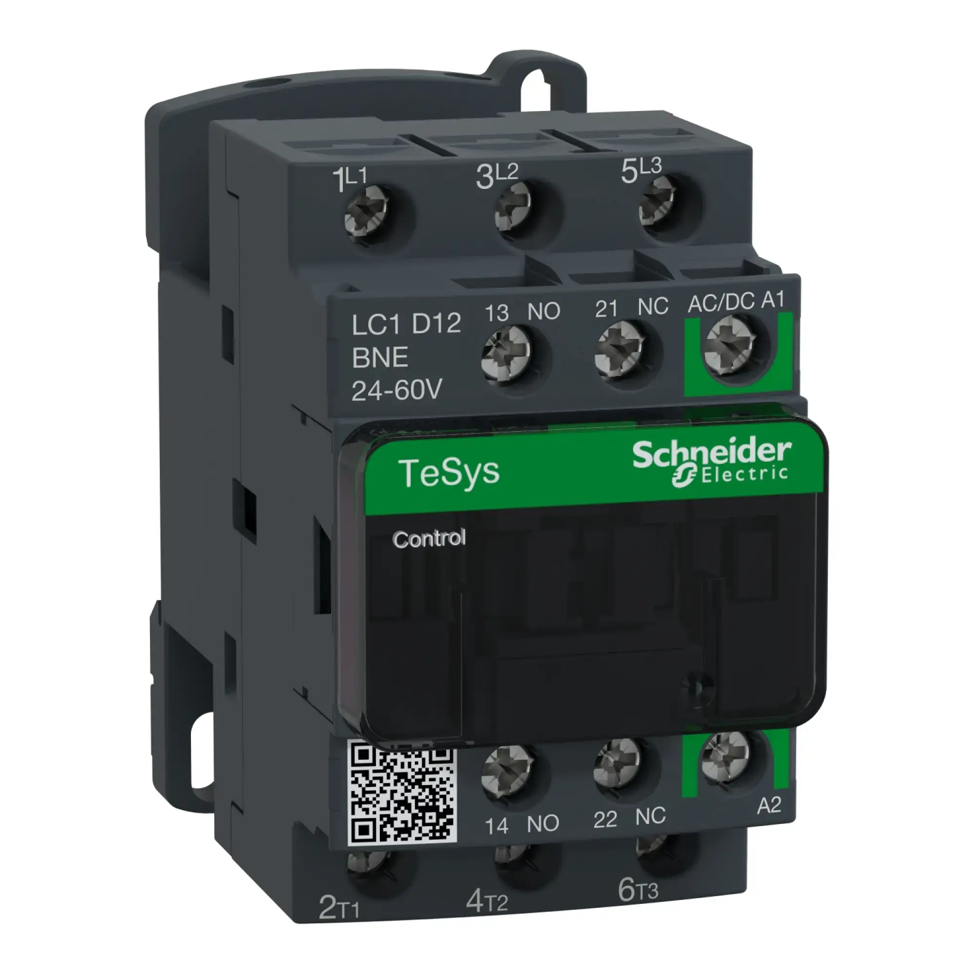 Schneider Electric LC1D12BNE Power contactor LC1D 3p, +1NO+1NC, 5.5 kW, 12 A, 400 V AC3, Coil 24-60 V AC/DC (img_005)
