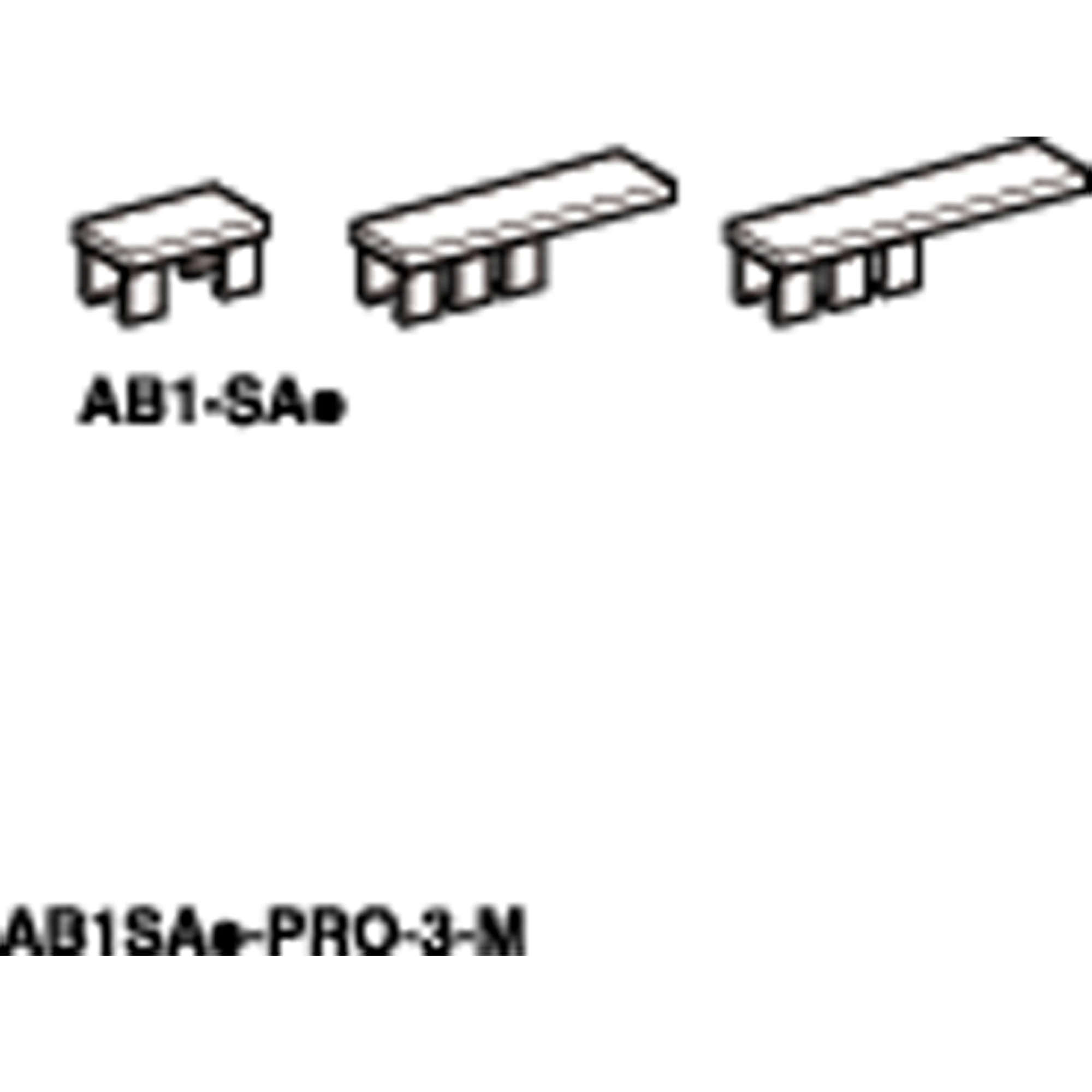 Schneider Electric AB1SA1 Blank label, snap-on, 4.5x83mm, for terminal block (img_001)