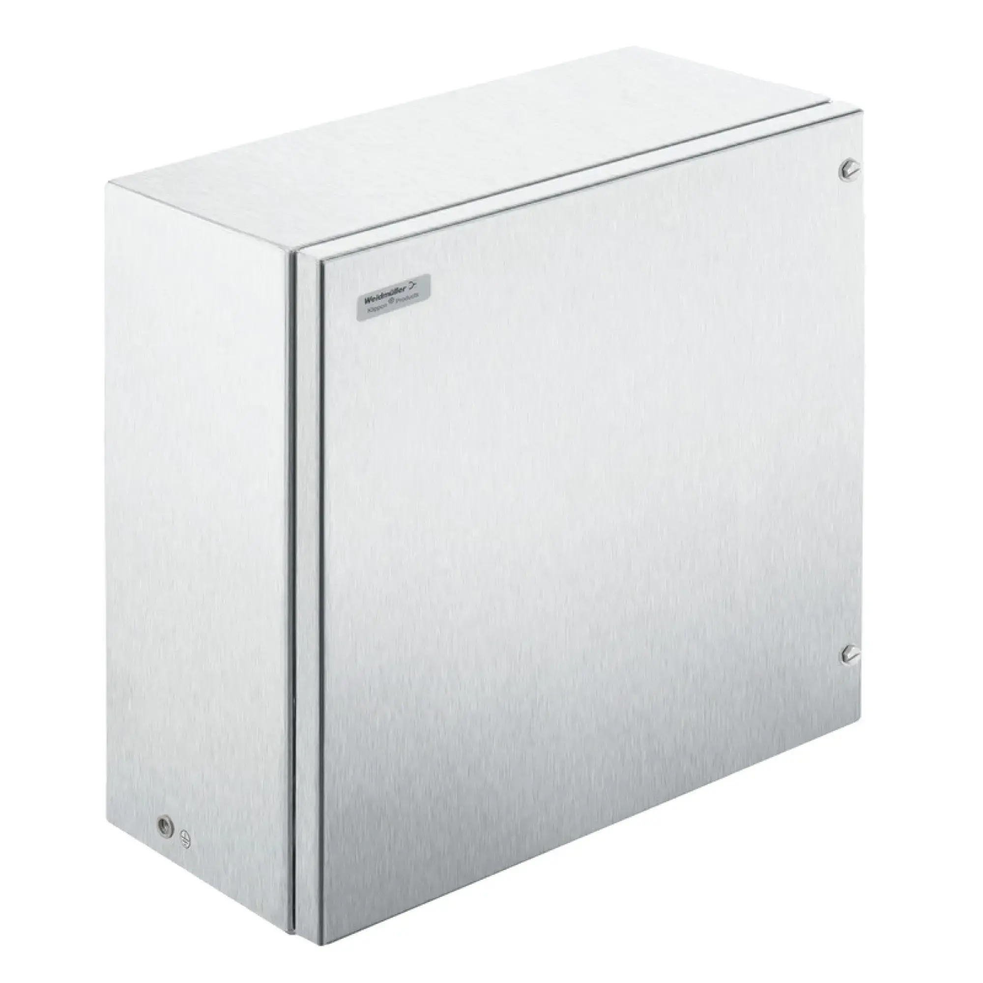 Weidmüller 8000071021 Ex metal housing, 400 x 400 x 200 mm, Brushed, Flange plate: Yes, Bottom, M6 hex-head slotted screws SW10 + hinges (img_001) Weidmüller 8000071021 Ex metal housing, 400 x 400 x 200 mm, Brushed, Flange plate: Yes, Bottom, M6 hex-head slotted screws SW10 + hinges (img_001)