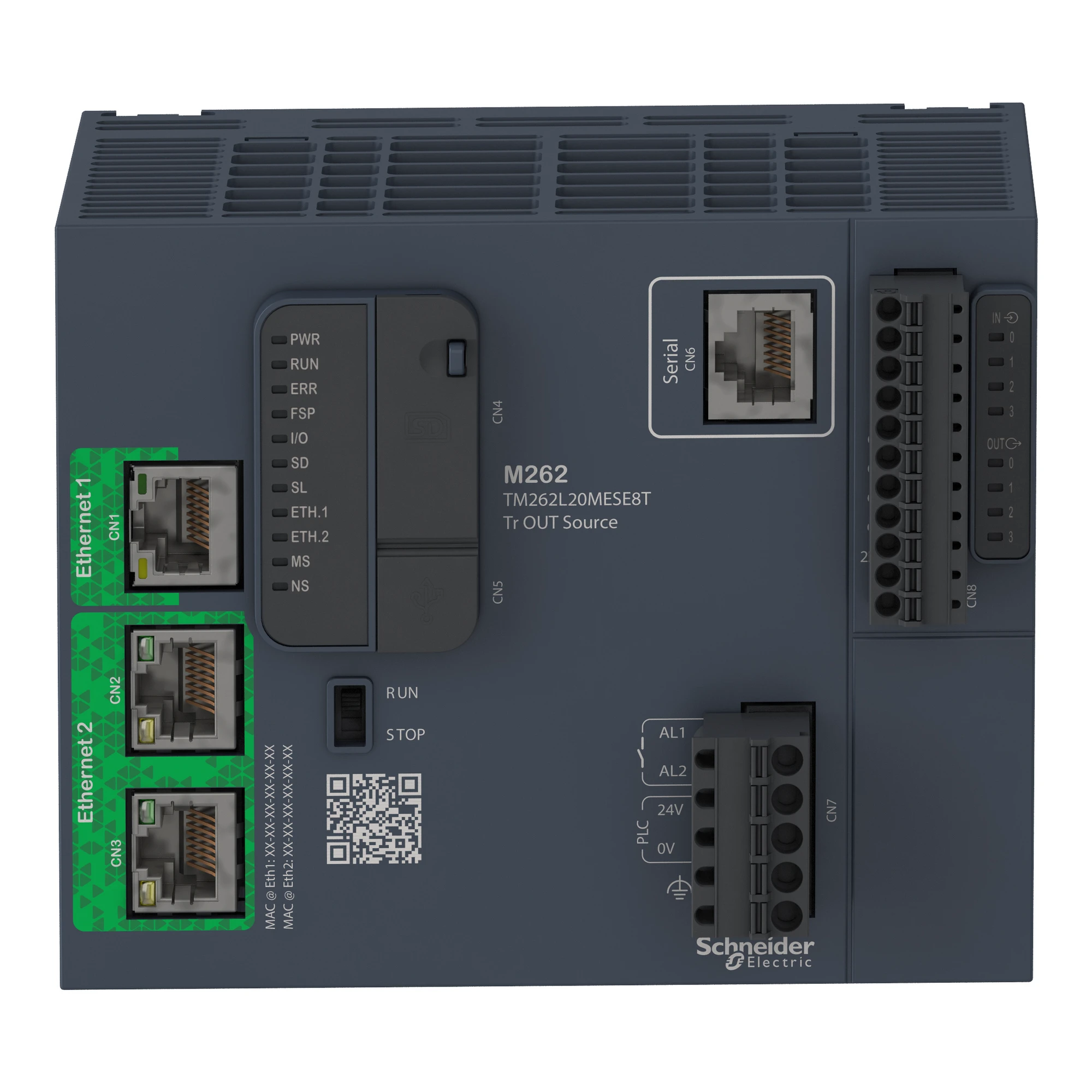 Schneider Electric TM262L20MESE8T PLC Control, Modicon M262, IIoT-enabled, 3 ns/instruction, 2x Ethernet, OPC UA, 8 fast I/O (img_005) Schneider Electric TM262L20MESE8T PLC Control, Modicon M262, IIoT-enabled, 3 ns/instruction, 2x Ethernet, OPC UA, 8 fast I/O (img_005)