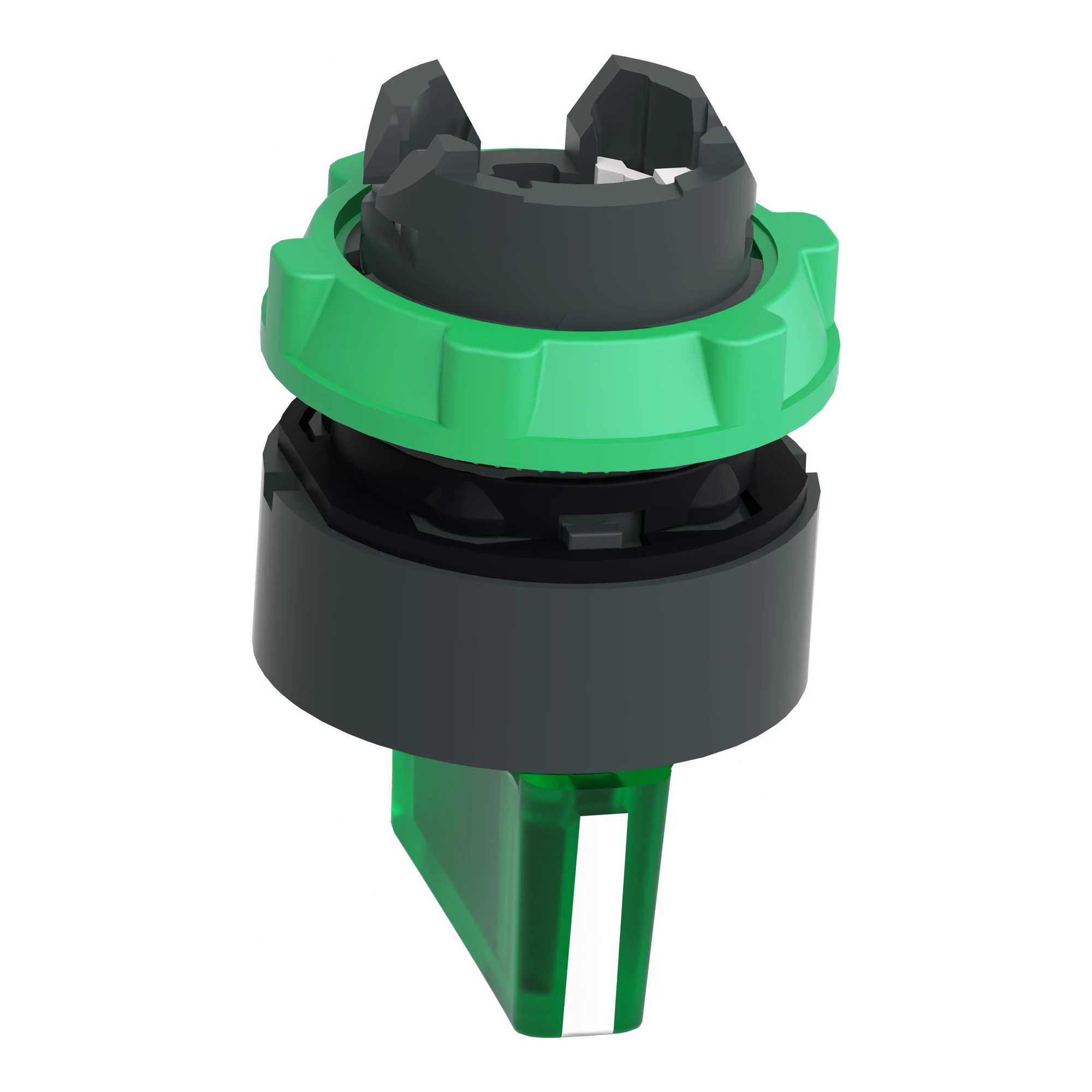 Schneider Electric ZB5AK1333 Pilot light selector switch, front element, Harmony XB5, plastic, 22mm, green, for universal LED, 3 positions, latching (img_006)