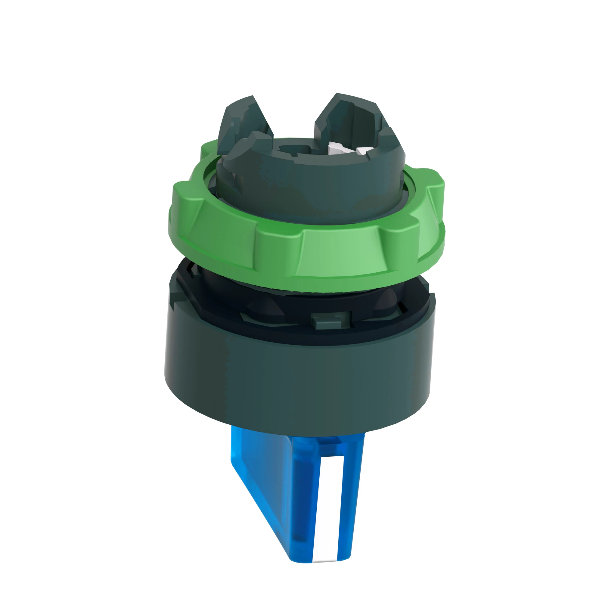 Schneider Electric ZB5AK1563 Illuminated Selector Switch, Front Element, Harmony XB5, Plastic, 22mm, Blue, for Universal LED, 3 Positions, Centered Resting (img_007)