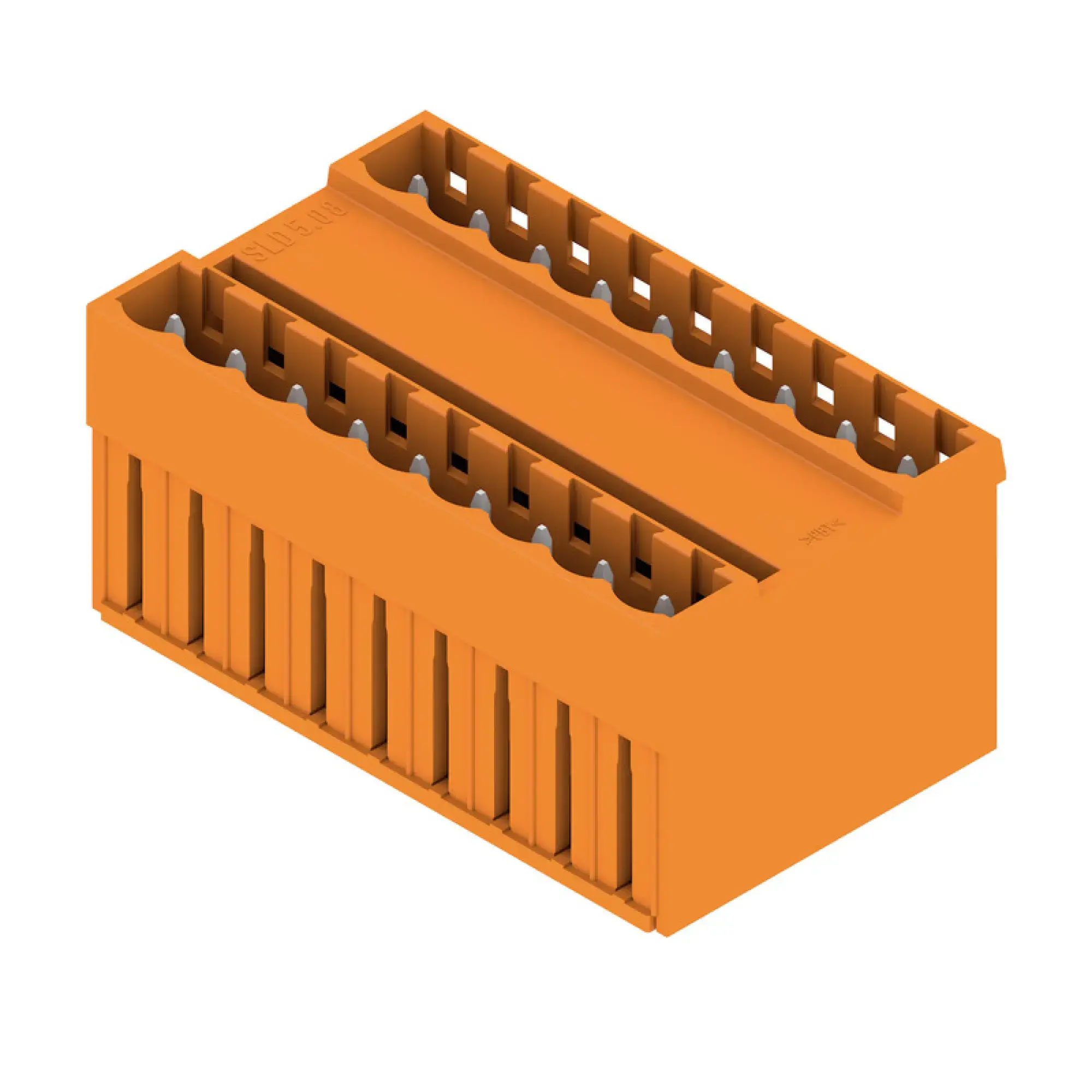 Weidmüller 1602460000 PCB connector (board connection), 250 V, 11 A, Pitch in mm: 5.08, Number of poles: 18, THT solder connection, Box (img_001)