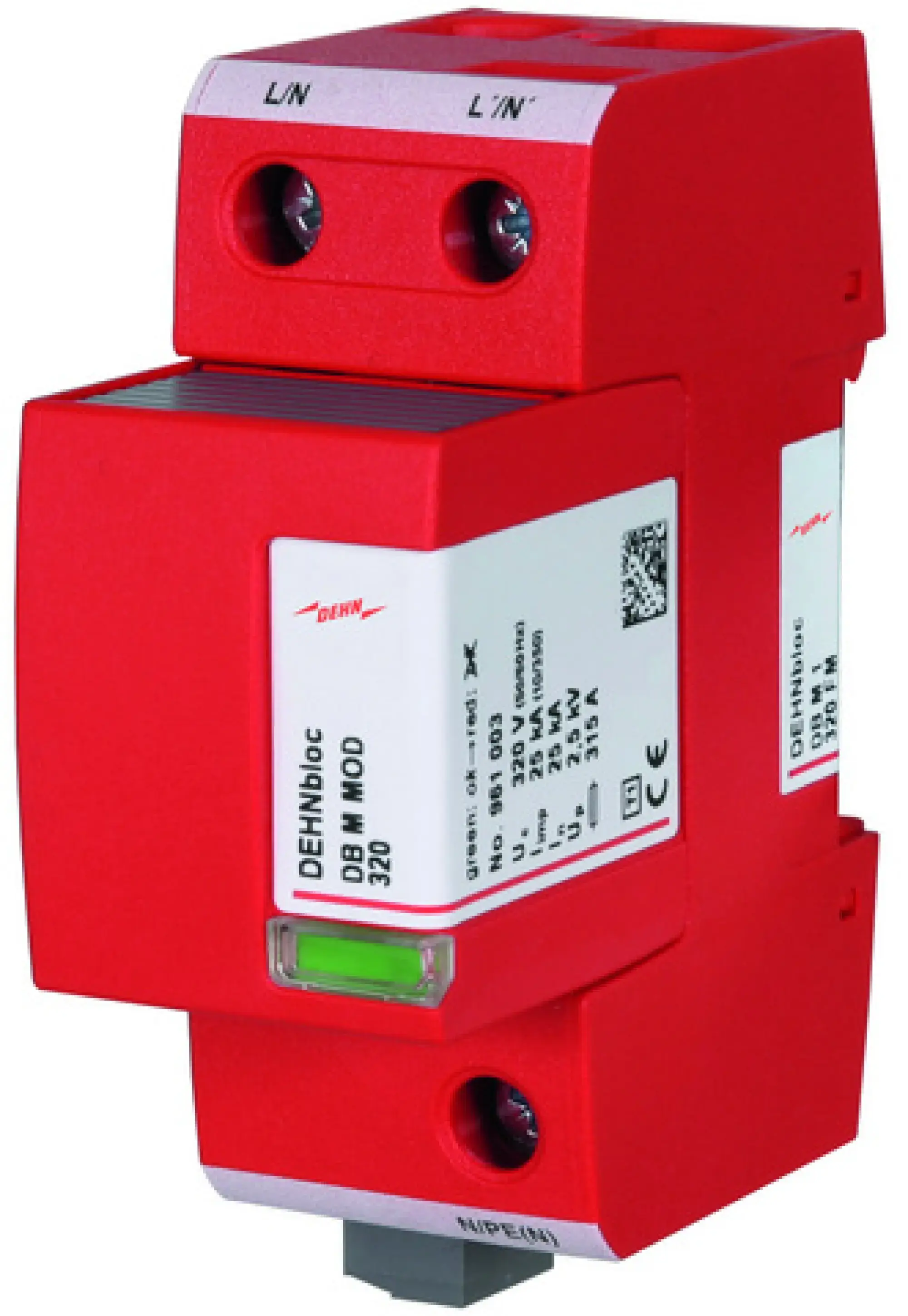 Dehn 961135 Coordin. lightning current arr. Type 1 DEHNbloc M w. high follow current limit. (img_003) Dehn 961135 Coordin. lightning current arr. Type 1 DEHNbloc M w. high follow current limit. (img_003)