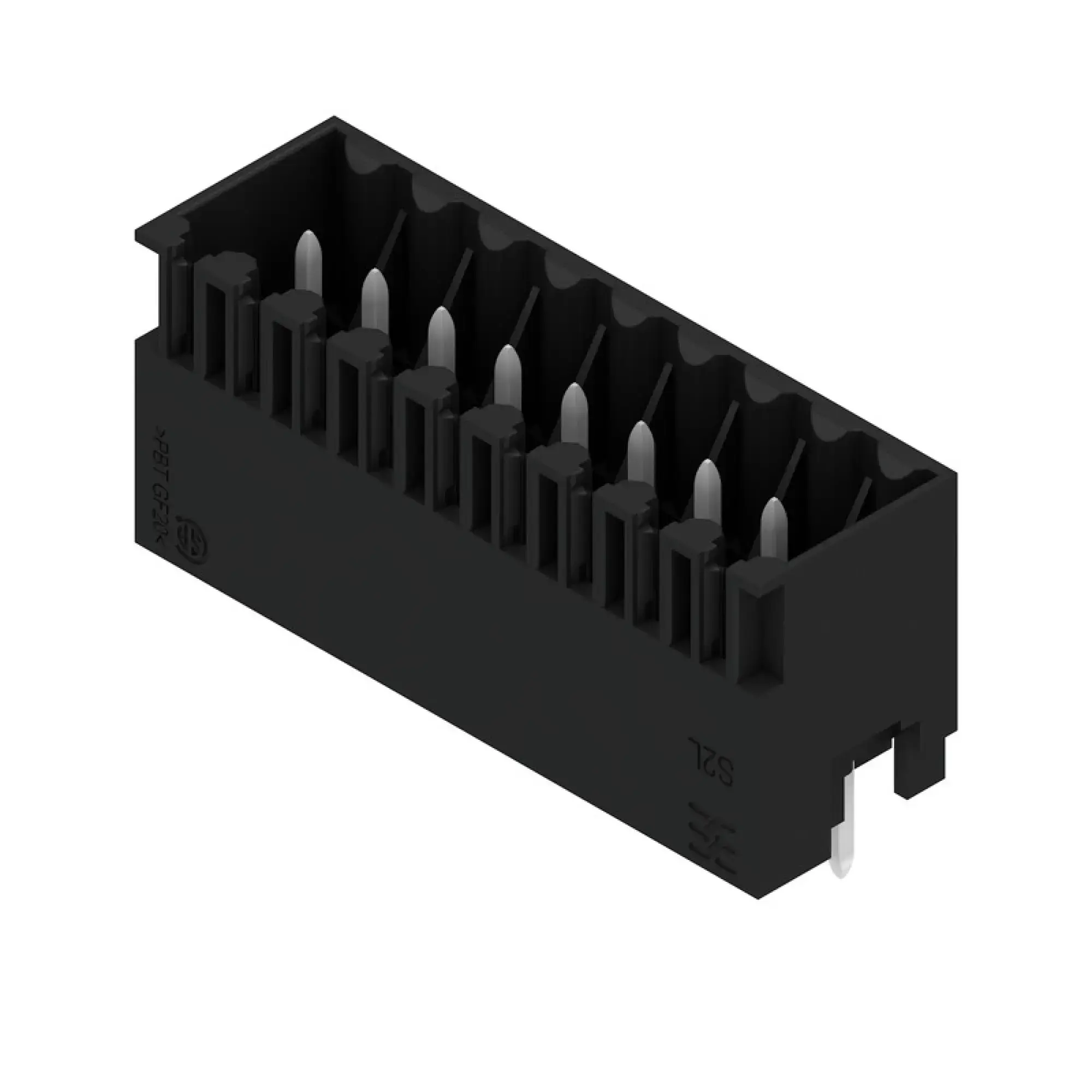 Weidmüller 1729010000 PCB connector (board connection), 125 V, 10 A, Pitch in mm: 3.50, Number of poles: 18, THT solder connection, Box (img_001)