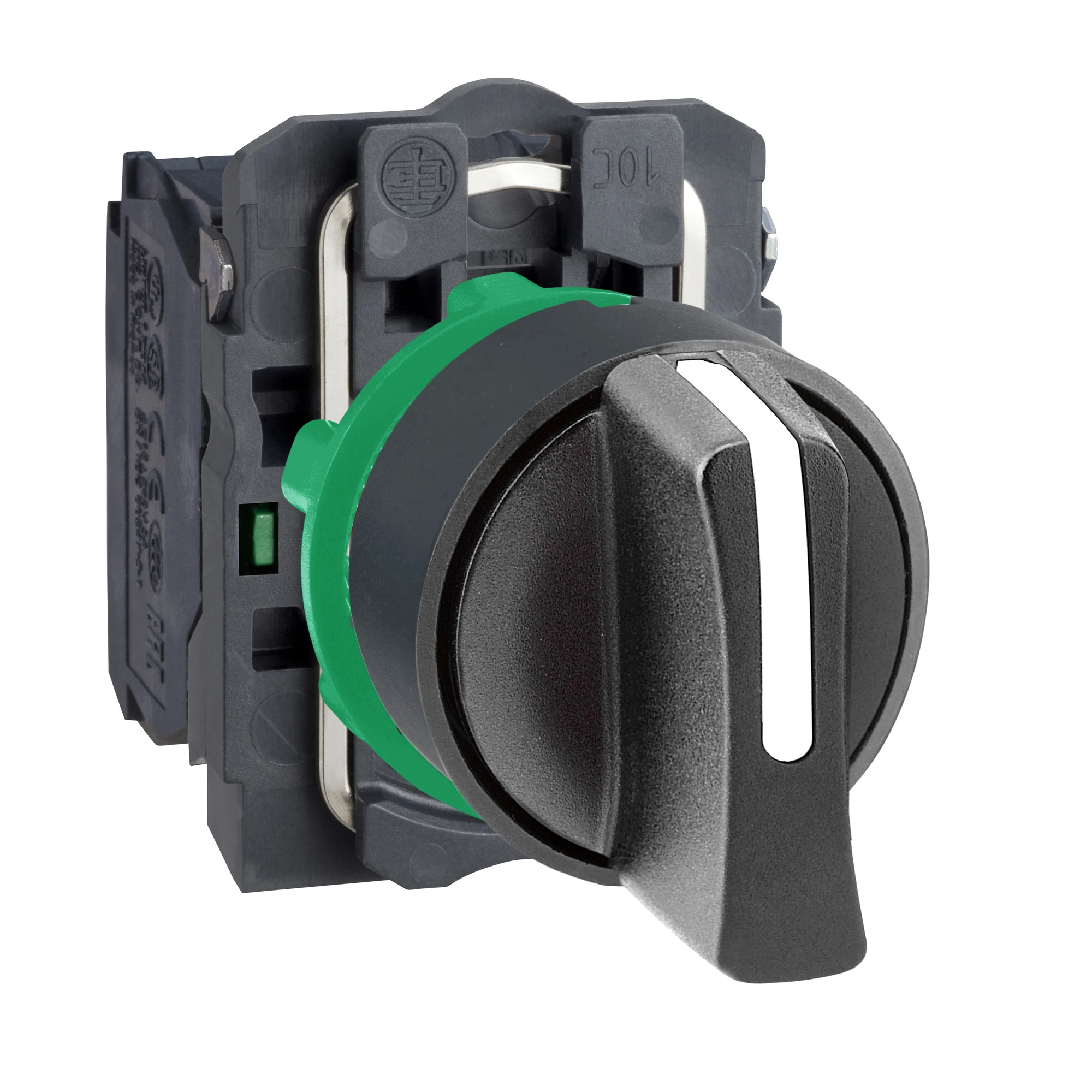 Schneider Electric XB5AD41 Selector switch, Harmony XB5, plastic, black, 2 positions, 22mm, momentary, 1NC (img_001)