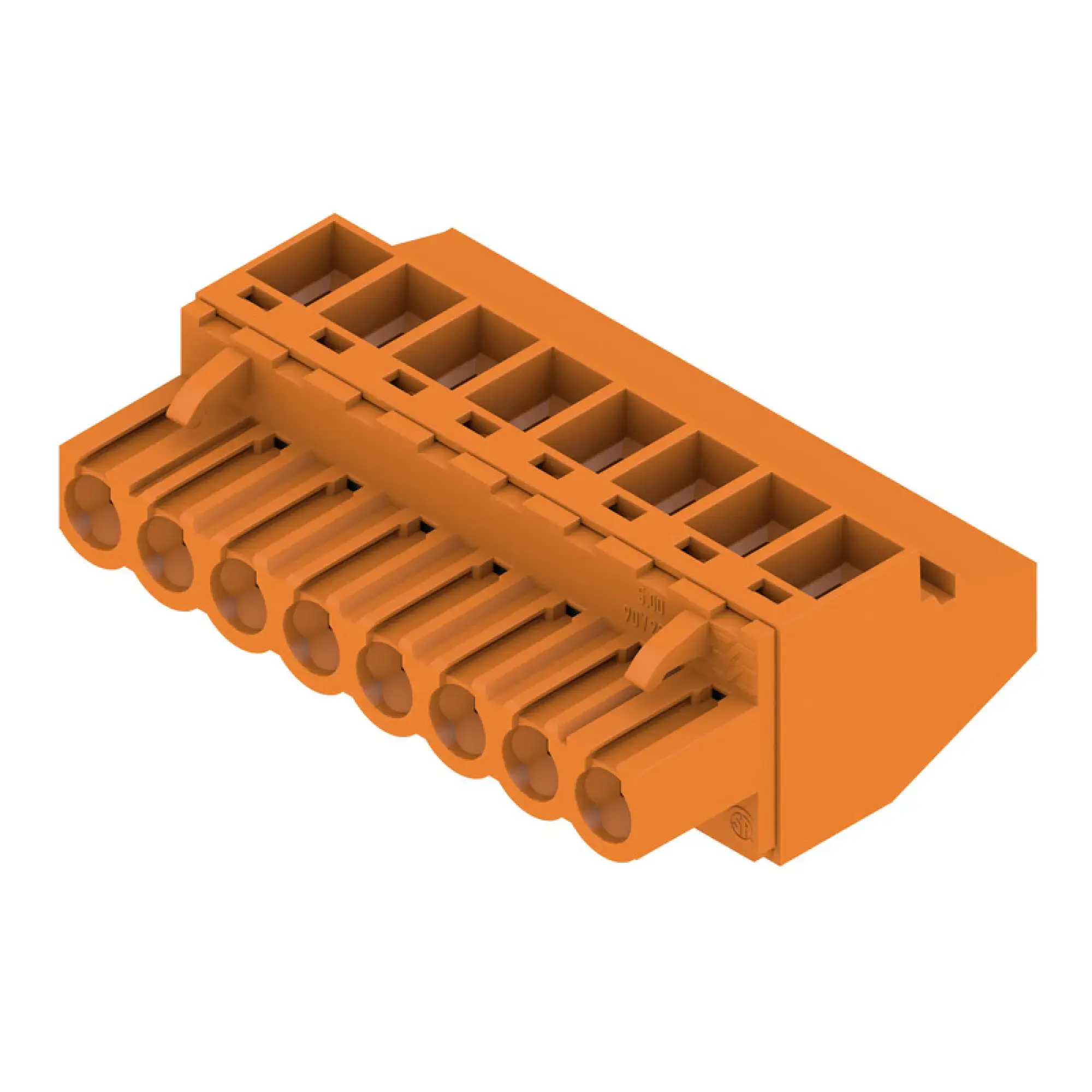 Weidmüller 1958230000 PCB connector (wire connection), 320 V, 23 A, Pitch in mm: 5.00, 4 mm², Number of poles: 8, Clamping yoke connection, Box (img_001)