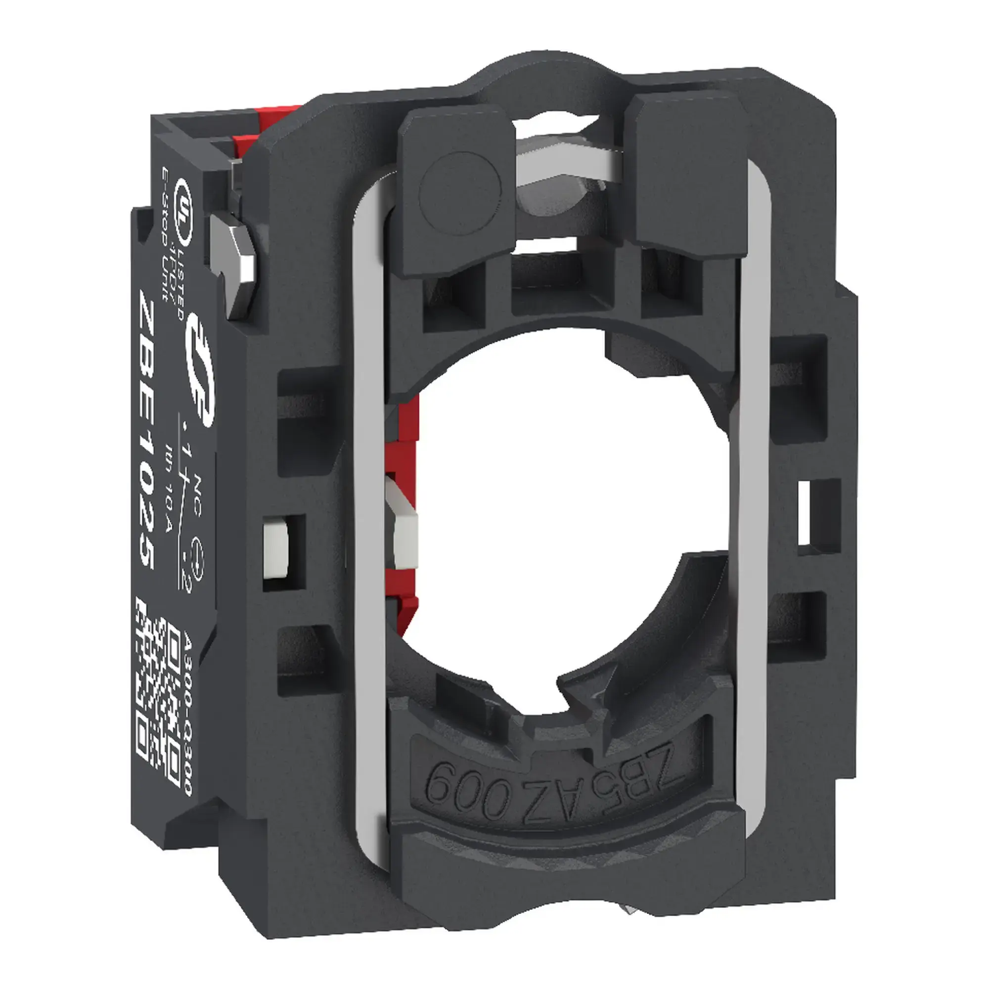 Schneider Electric ZB5AZ1025 Auxiliary Contact Block with Mounting Flange, Harmony XB5, Plastic, 22mm, 30mm, 1S, Spring Clamp Connection (img_002) Schneider Electric ZB5AZ1025 Auxiliary Contact Block with Mounting Flange, Harmony XB5, Plastic, 22mm, 30mm, 1S, Spring Clamp Connection (img_002)