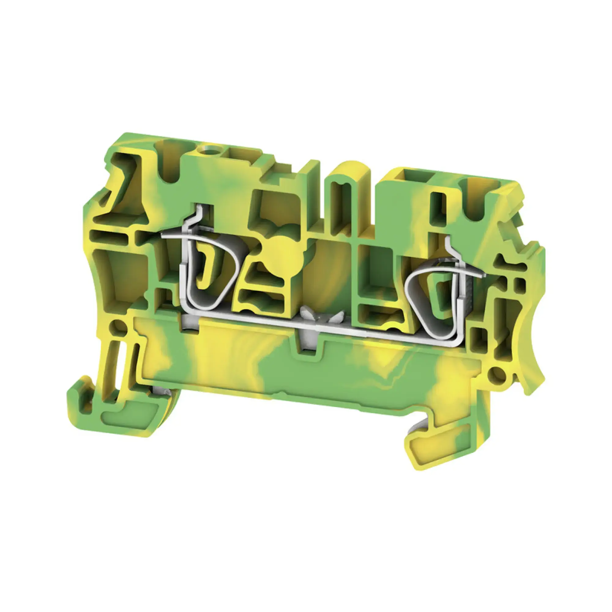 Weidmüller 1608640000 PE terminal, Tension-clamp connection, Green/yellow, 2.5 mm², 800 V, Number of connections: 2, Number of levels: 1, TS 35, V-0, Wemid (img_001) Weidmüller 1608640000 PE terminal, Tension-clamp connection, Green/yellow, 2.5 mm², 800 V, Number of connections: 2, Number of levels: 1, TS 35, V-0, Wemid (img_001)