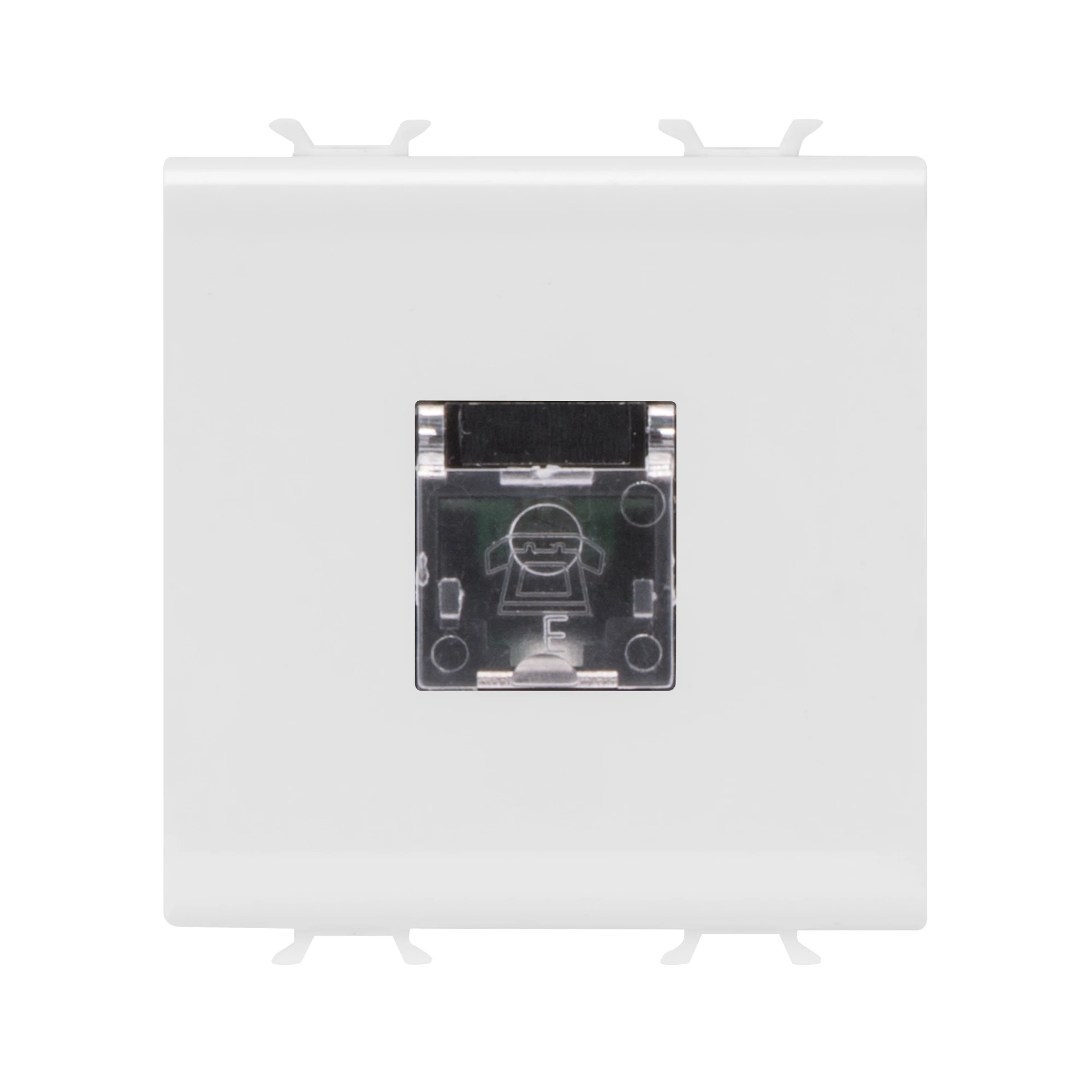 GEWISS GW10409 INTERNATIONAL STANDARD TELEPHONE SOCKET - RJ11 - SCREW-ON TERMINALS - 2 MODULES - GLOSSY WHITE - CHORUSMART (img_001) GEWISS GW10409 INTERNATIONAL STANDARD TELEPHONE SOCKET - RJ11 - SCREW-ON TERMINALS - 2 MODULES - GLOSSY WHITE - CHORUSMART (img_001)