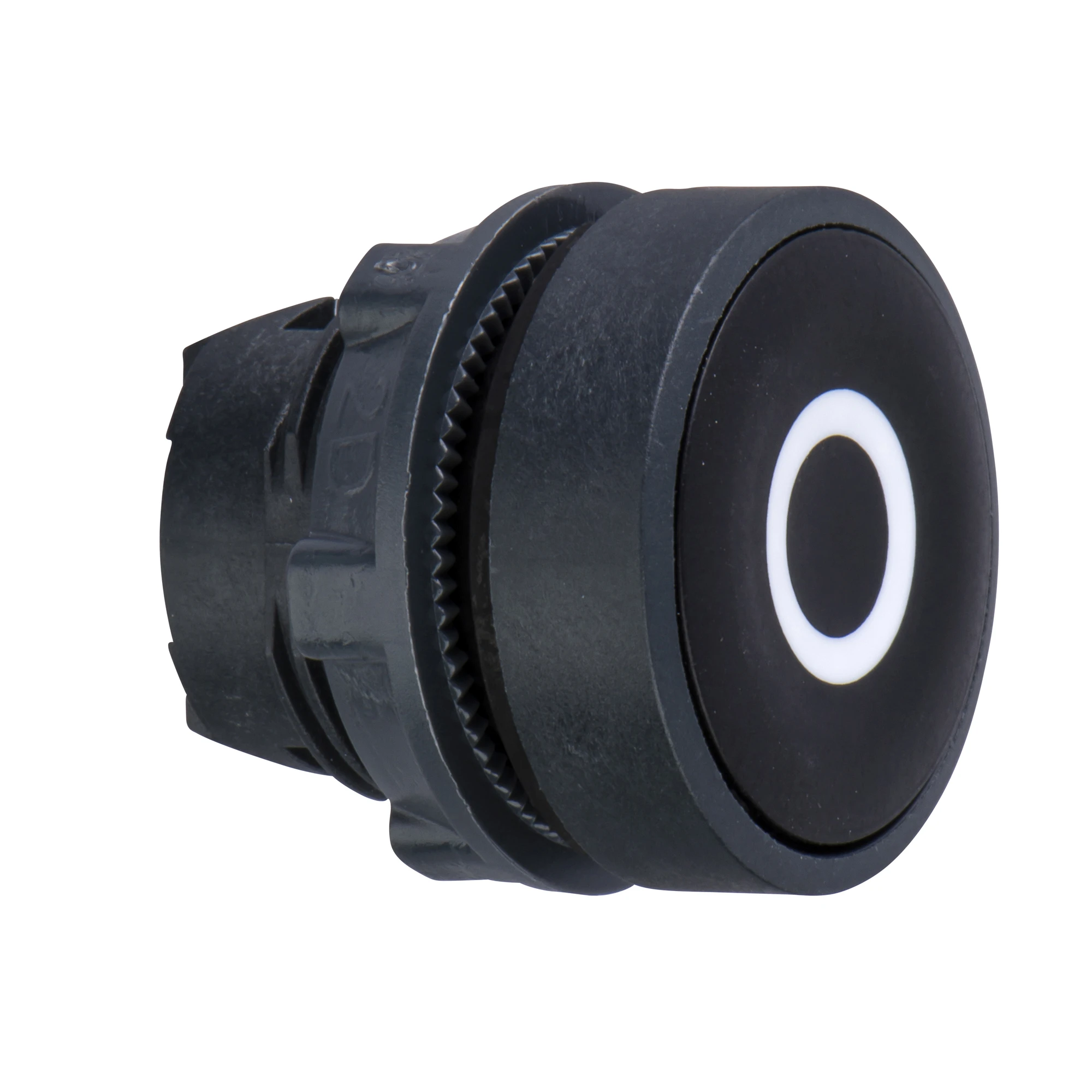 Schneider Electric ZB5AA232 Push button, front element, Harmony XB5, plastic, 22mm, black, labeled O, momentary (img_001)