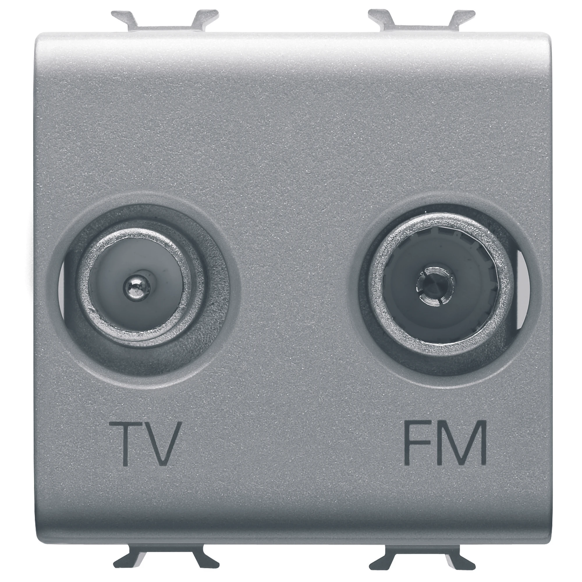 GEWISS GW14381 SOCKET-OUTLET TV-FM - DIRECT - 2 MODULES - TITANIUM - CHORUSMART (img_001)