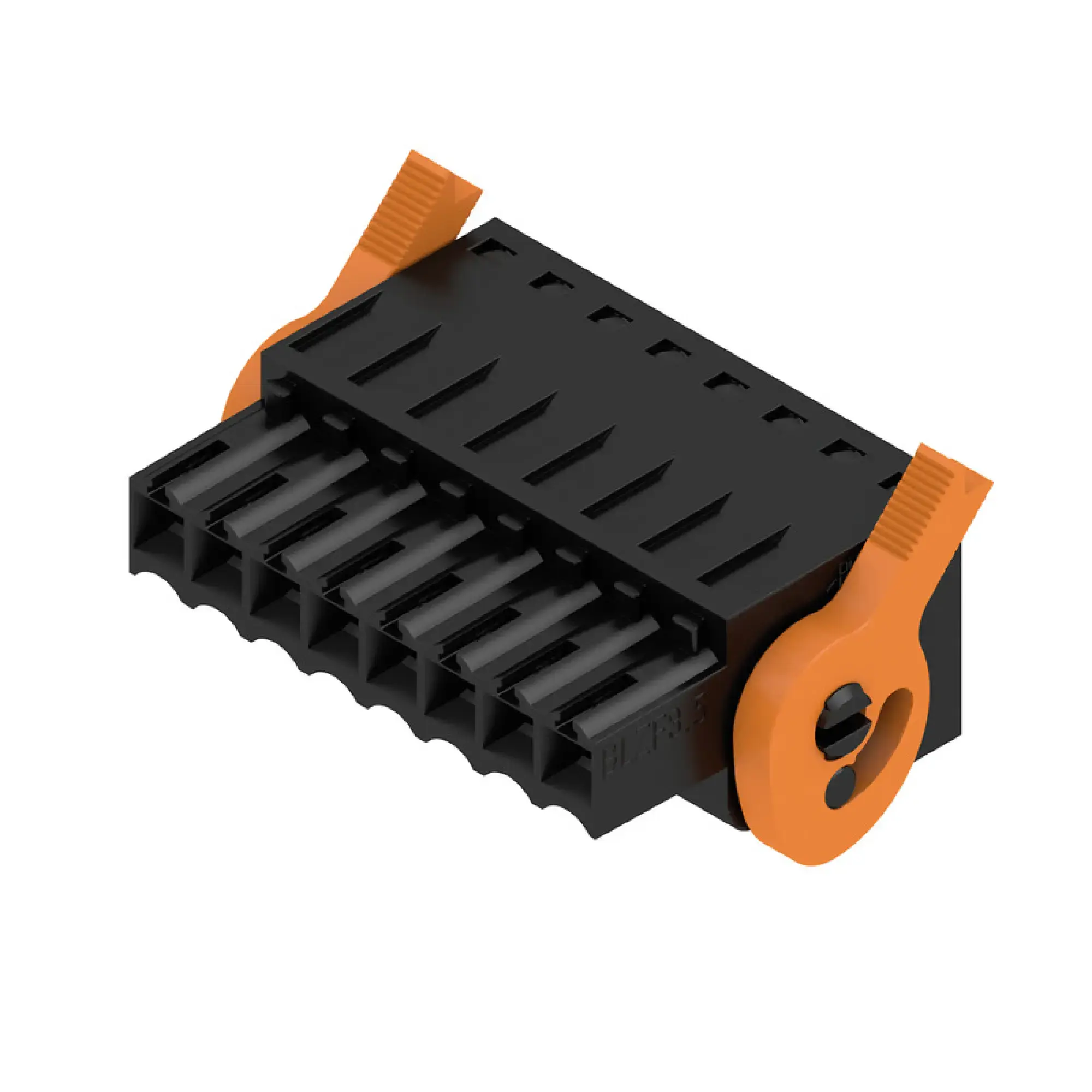 Weidmüller 1691860000 PCB connector (wire connection), 160 V, 14.5 A, Pitch in mm: 3.50, 1.5 mm², Number of poles: 8, Tension-clamp connection, Box BLZF 3.50/08/180LH SN BK BX (img_001) Weidmüller 1691860000 PCB connector (wire connection), 160 V, 14.5 A, Pitch in mm: 3.50, 1.5 mm², Number of poles: 8, Tension-clamp connection, Box BLZF 3.50/08/180LH SN BK BX (img_001)