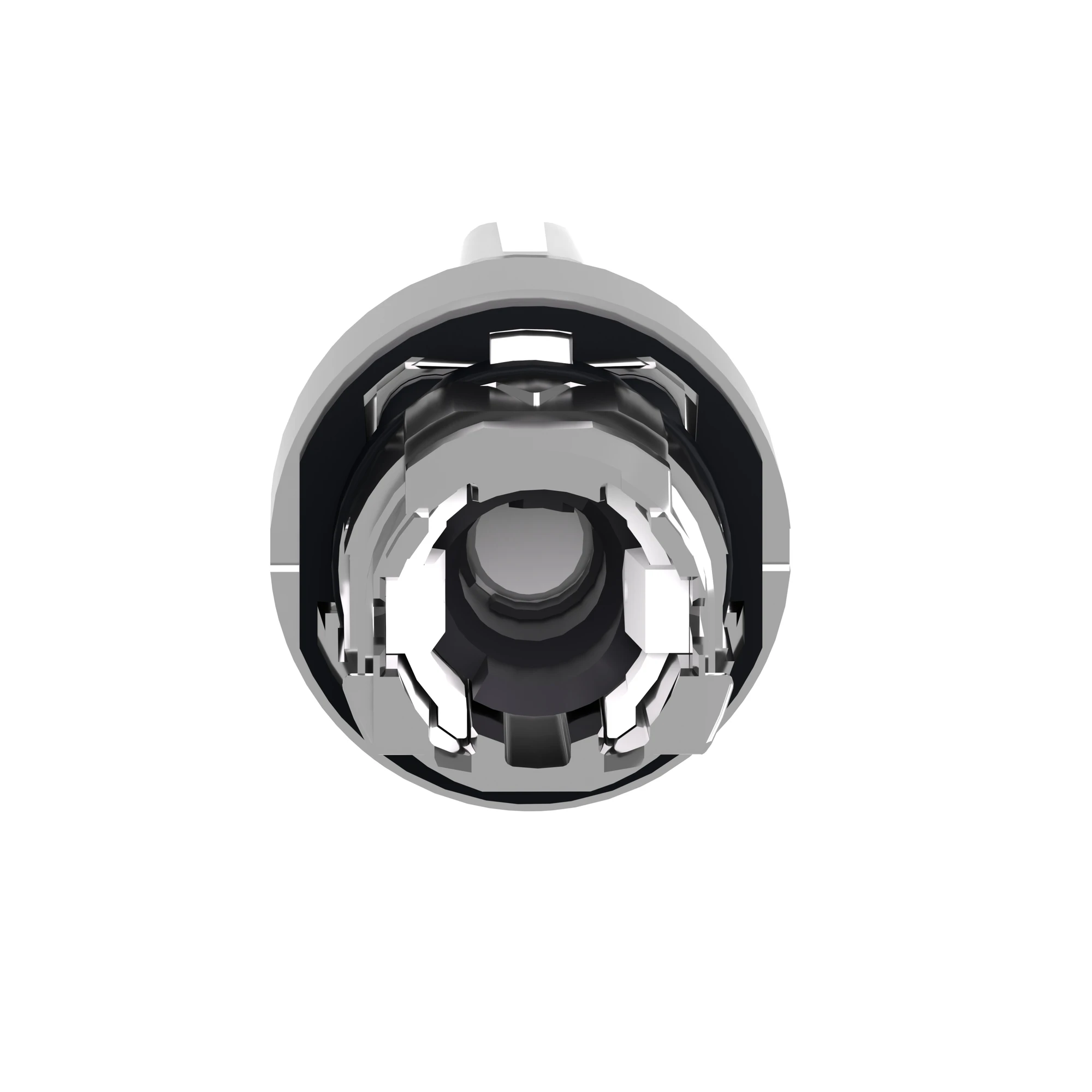 Schneider Electric ZB4BK1313 Illuminated selector switch, front element, Harmony XB4, metal, 22mm, white, for universal LED, 3 positions, latching (img_002)