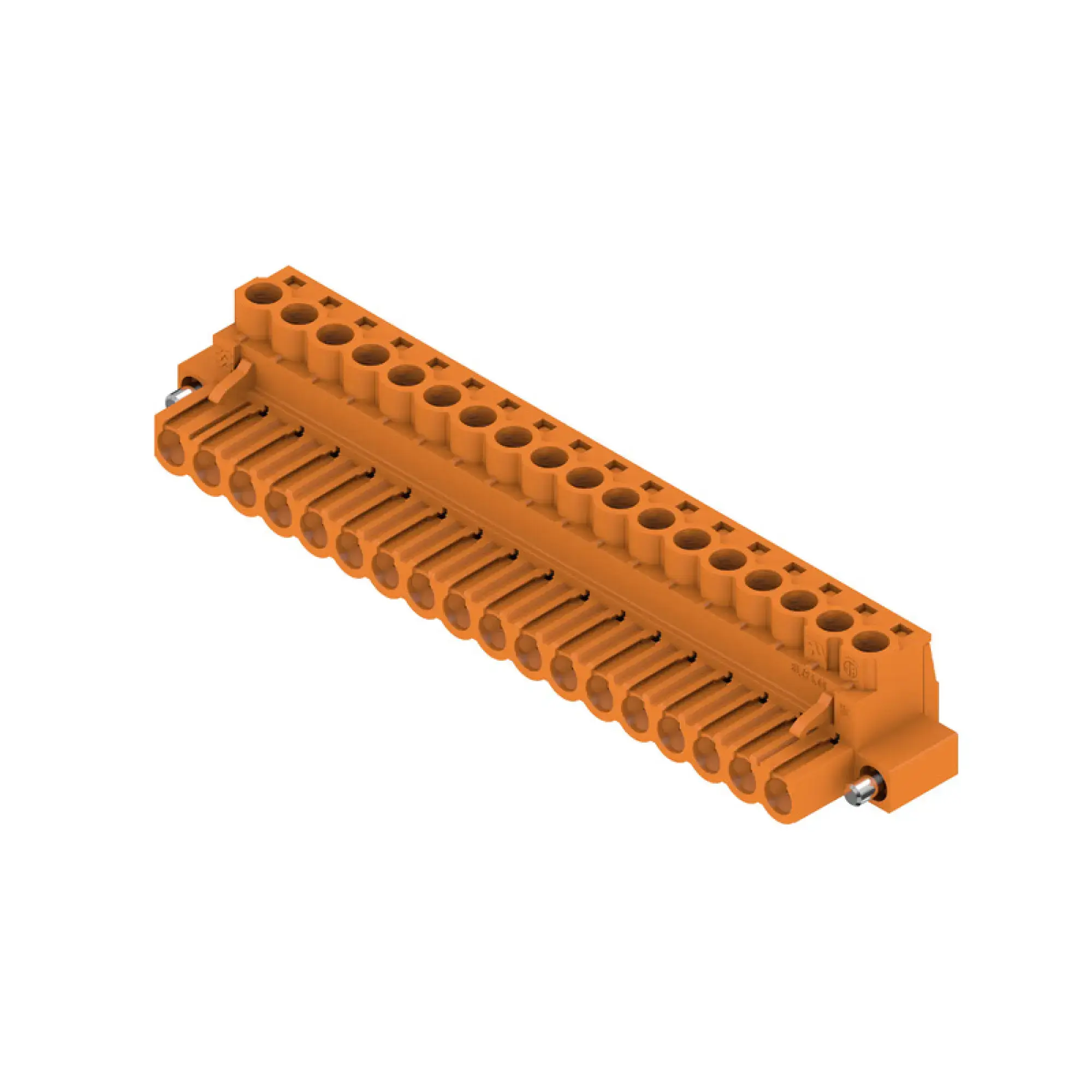 Weidmüller 1955640000 PCB connector (wire connection), 320 V, 23 A, Pitch in mm: 5.00, 4 mm², Number of poles: 18, Clamping yoke connection, Box (img_001)