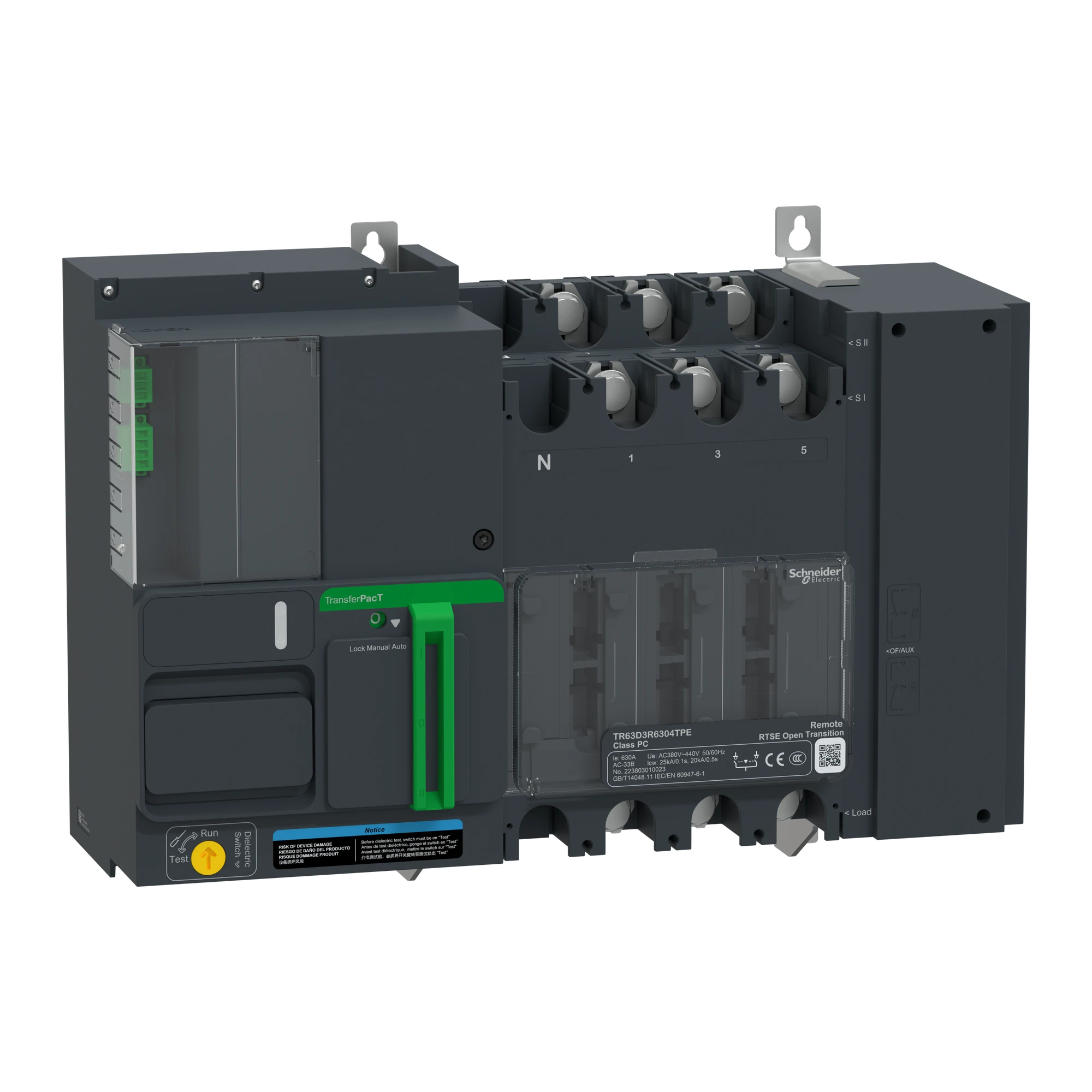 Schneider Electric TR63D3R3204TPE TransferPacT TR630 Remote Power Transfer Switch, 320A, 400V, 3P (img_001) Schneider Electric TR63D3R3204TPE TransferPacT TR630 Remote Power Transfer Switch, 320A, 400V, 3P (img_001)