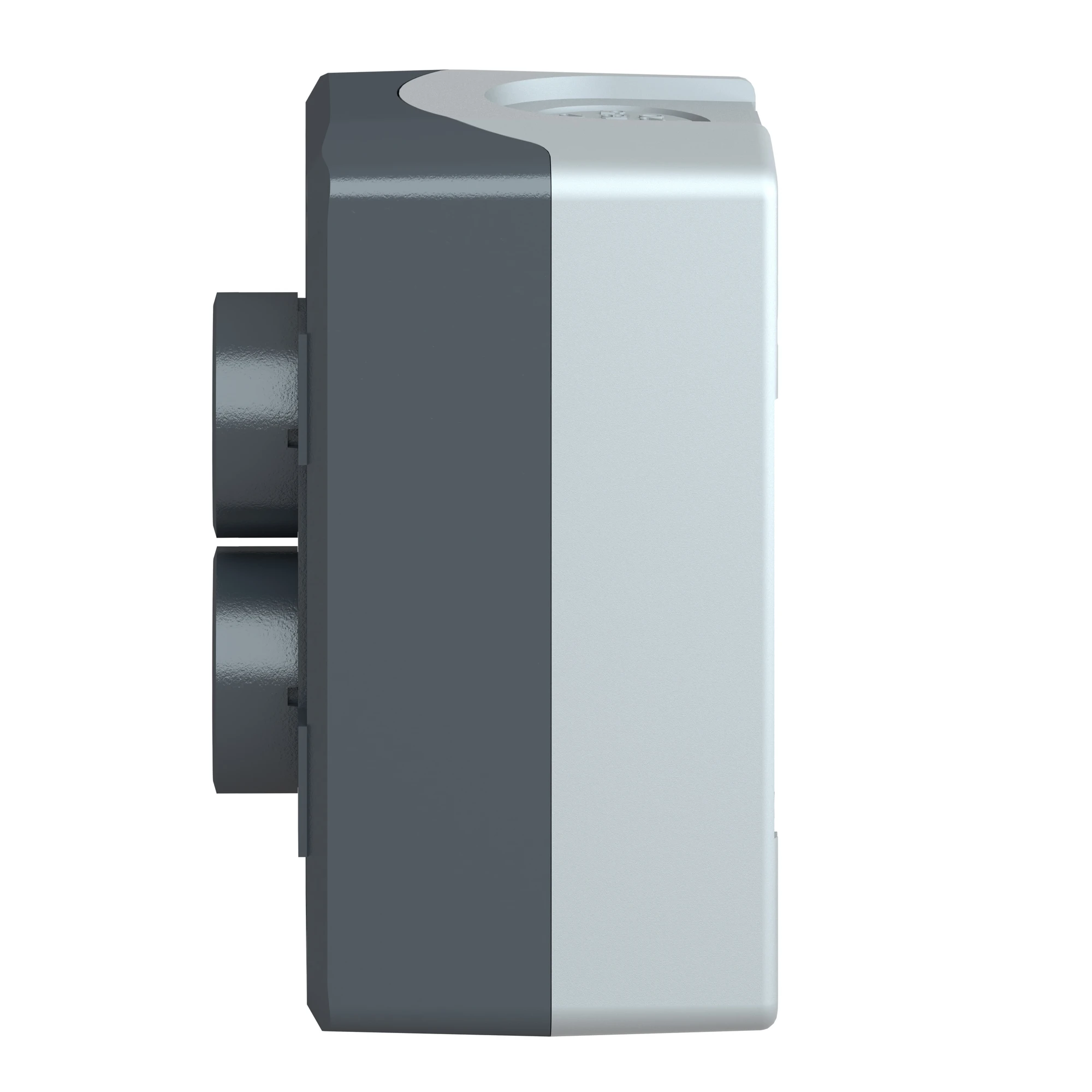 Schneider Electric XALD214 Surface mounting enclosure, Harmony XALD, plastic, dark grey, 2 push buttons, green, red, protruding, I-O, 22mm, 1NO+1NC (img_005) Schneider Electric XALD214 Surface mounting enclosure, Harmony XALD, plastic, dark grey, 2 push buttons, green, red, protruding, I-O, 22mm, 1NO+1NC (img_005)