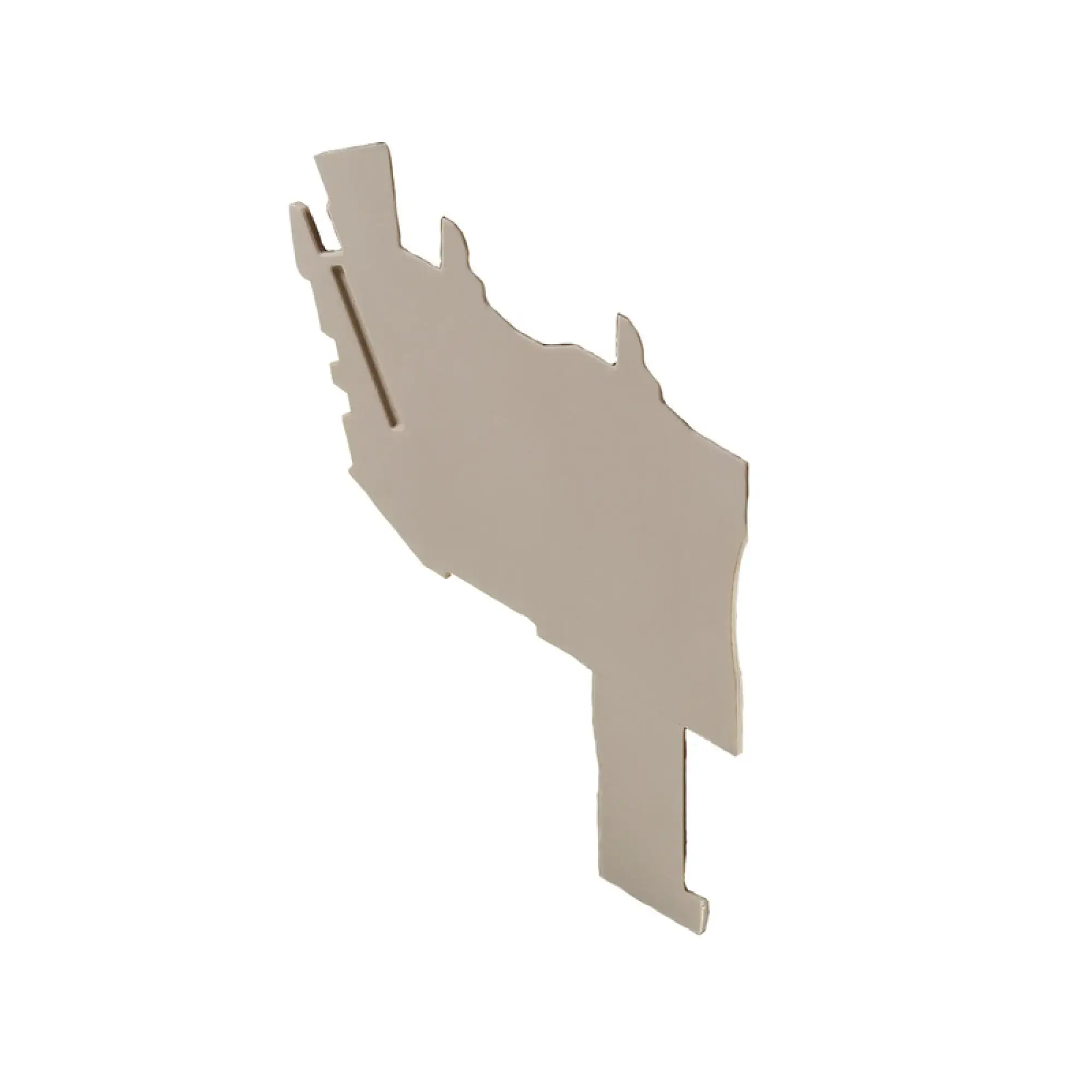 Weidmüller 2120300000 End and partition plate for terminals, dark beige, Height: 38.35 mm, Width: 2.5 mm, V-0, Wemid (img_001)