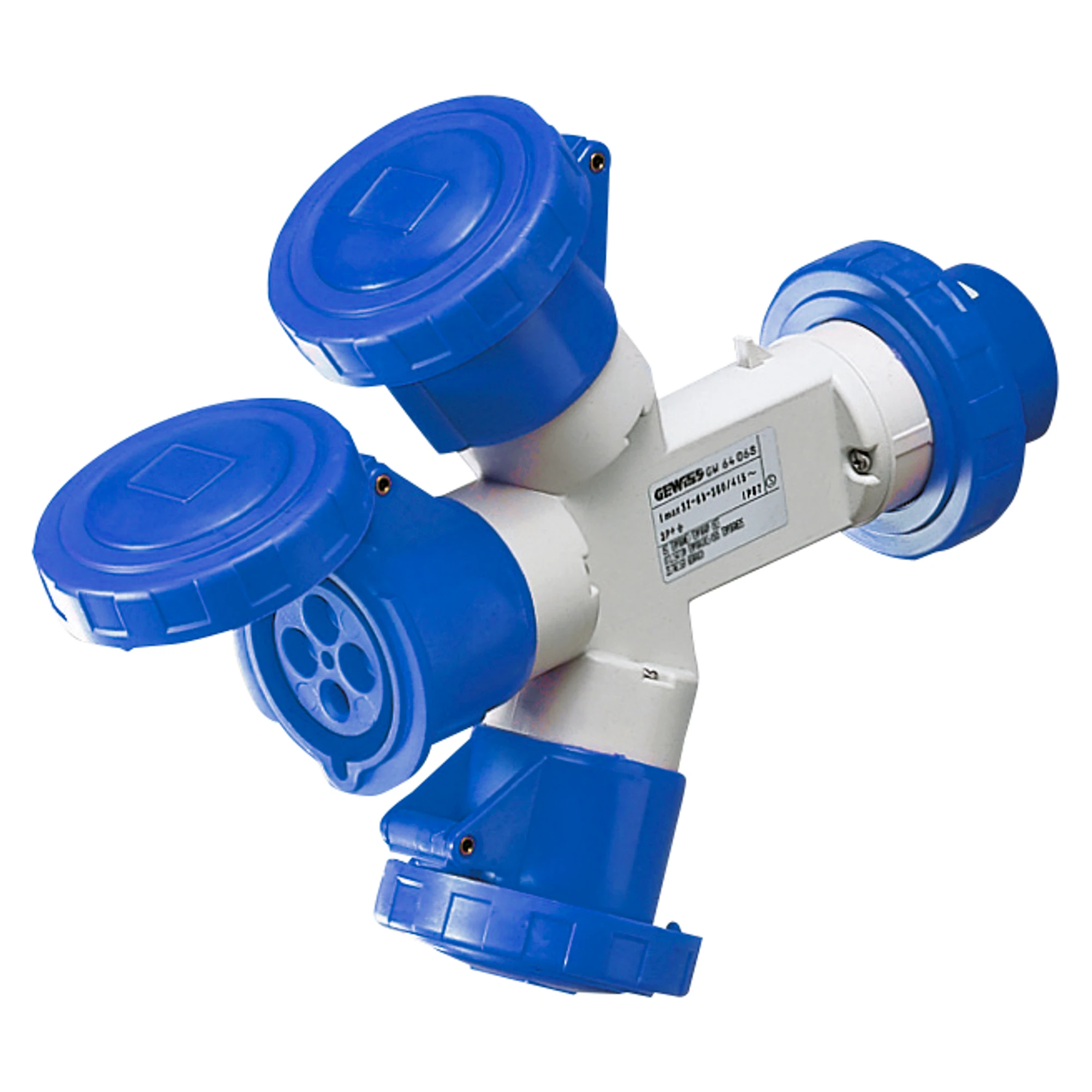 GEWISS GW64025 IEC Dreifachkupplung 230V 16A 9h 4P mit angeformtem Stecker IP67 (img_001) GEWISS GW64025 IEC Dreifachkupplung 230V 16A 9h 4P mit angeformtem Stecker IP67 (img_001)