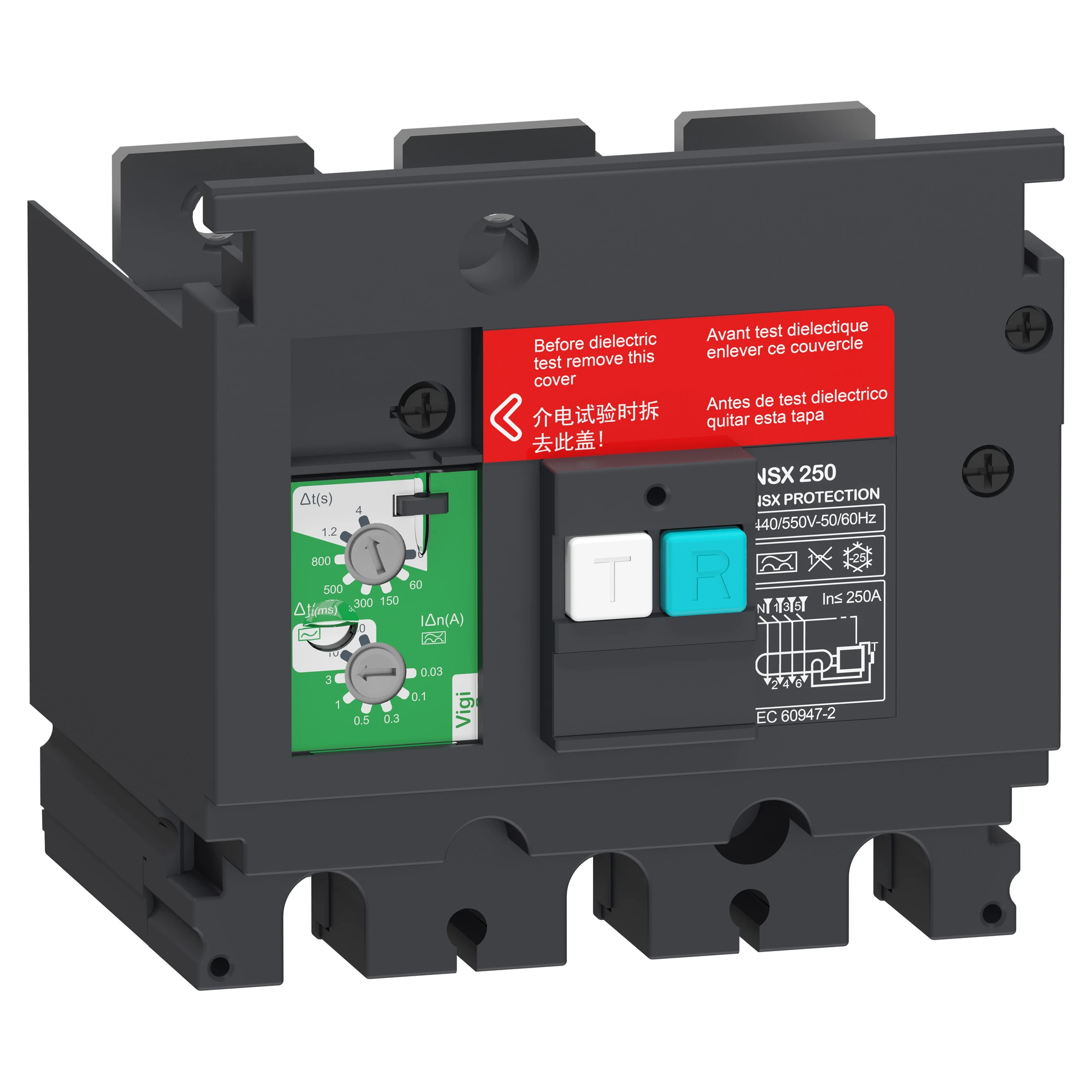 Schneider Electric LV429494 Residual Current Protection Add-on Module VigiPacT for ComPacT NSX 250 3P, 440 VAC to 550 VAC, 30 mA to 30 A, Type A (img_001) Schneider Electric LV429494 Residual Current Protection Add-on Module VigiPacT for ComPacT NSX 250 3P, 440 VAC to 550 VAC, 30 mA to 30 A, Type A (img_001)