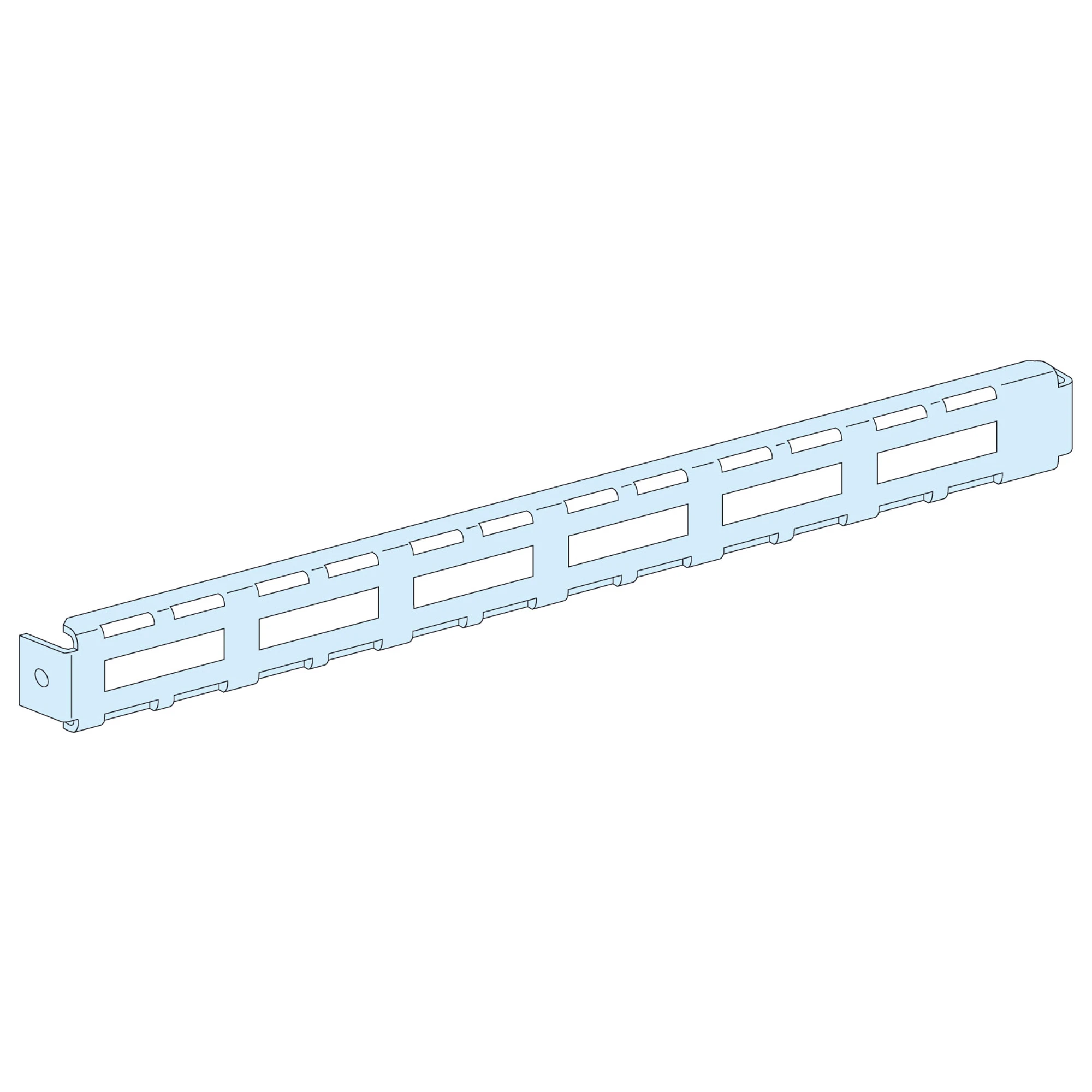 Schneider Electric LVS08774 PrismaSeT-P, Cable Retaining Rail, Width=400mm, (4 Pieces) (img_001)