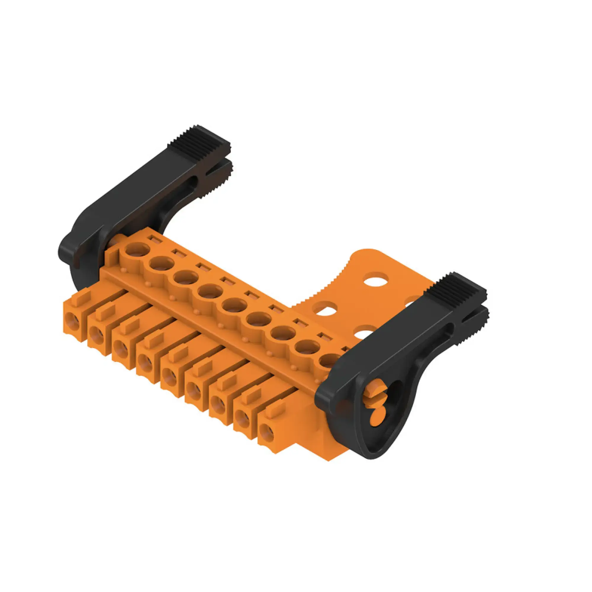 Weidmüller 2442300000 PCB connector (wire connection), 160 V, 17.5 A, Pitch in mm: 3.81, 1.5 mm², Number of poles: 9, Clamping yoke connection, Box (img_001)