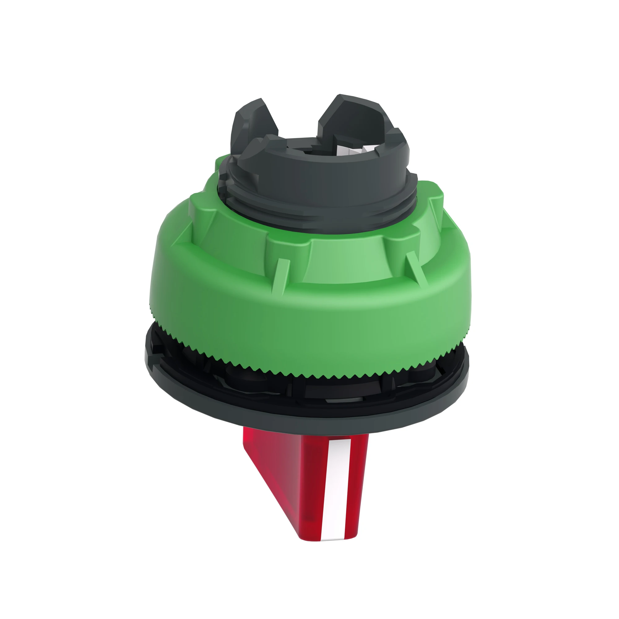 Schneider Electric ZB5FK1843 Illuminated selector switch, front element, Harmony XB5F, plastic, 30mm, red, for universal LED, 3 positions, momentary (img_007)