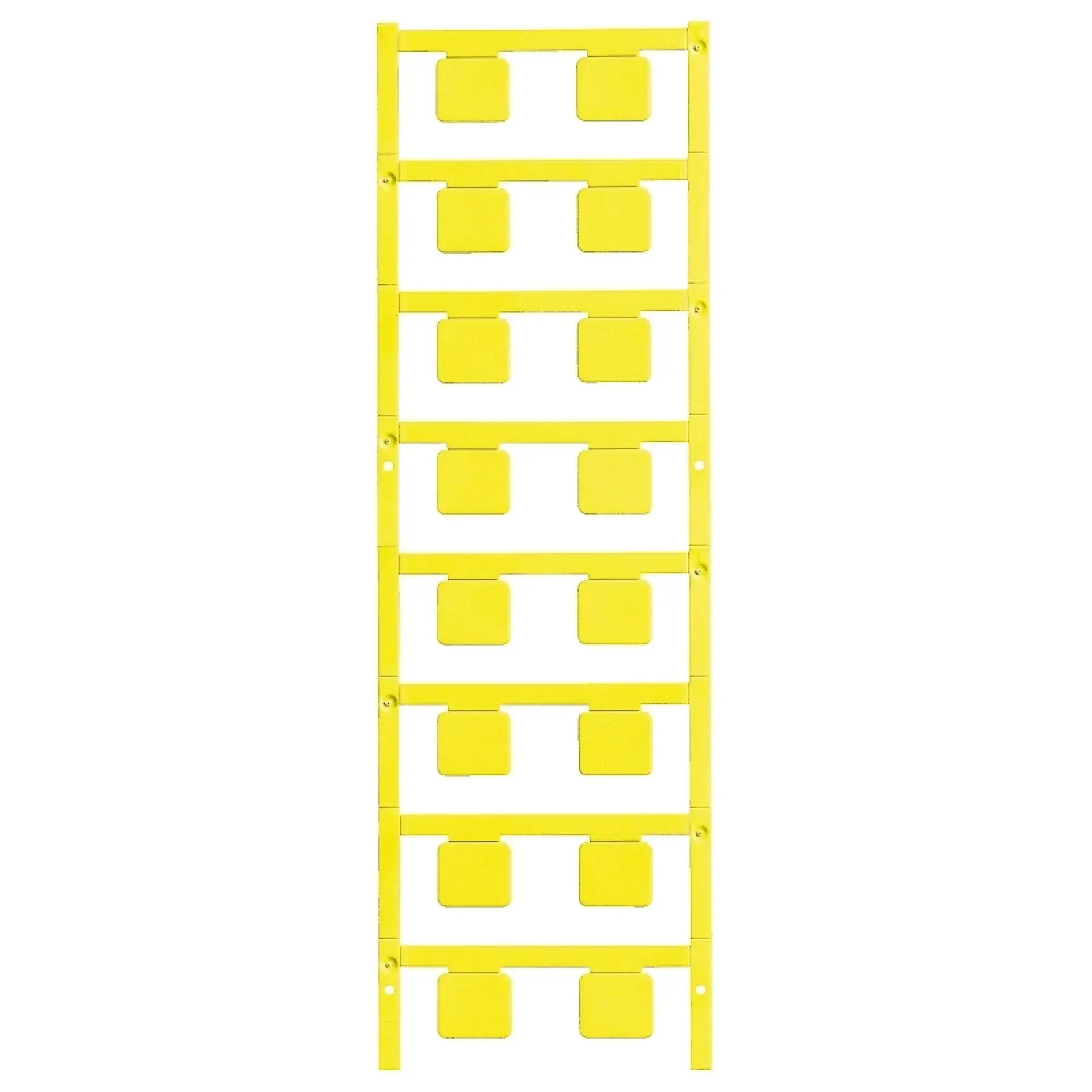 Weidmüller 1131930000 Device marking, Width: 17 mm, Printed characters: without, Polyamide 66, yellow, Operating temperature range: -40...100 °C (img_001)