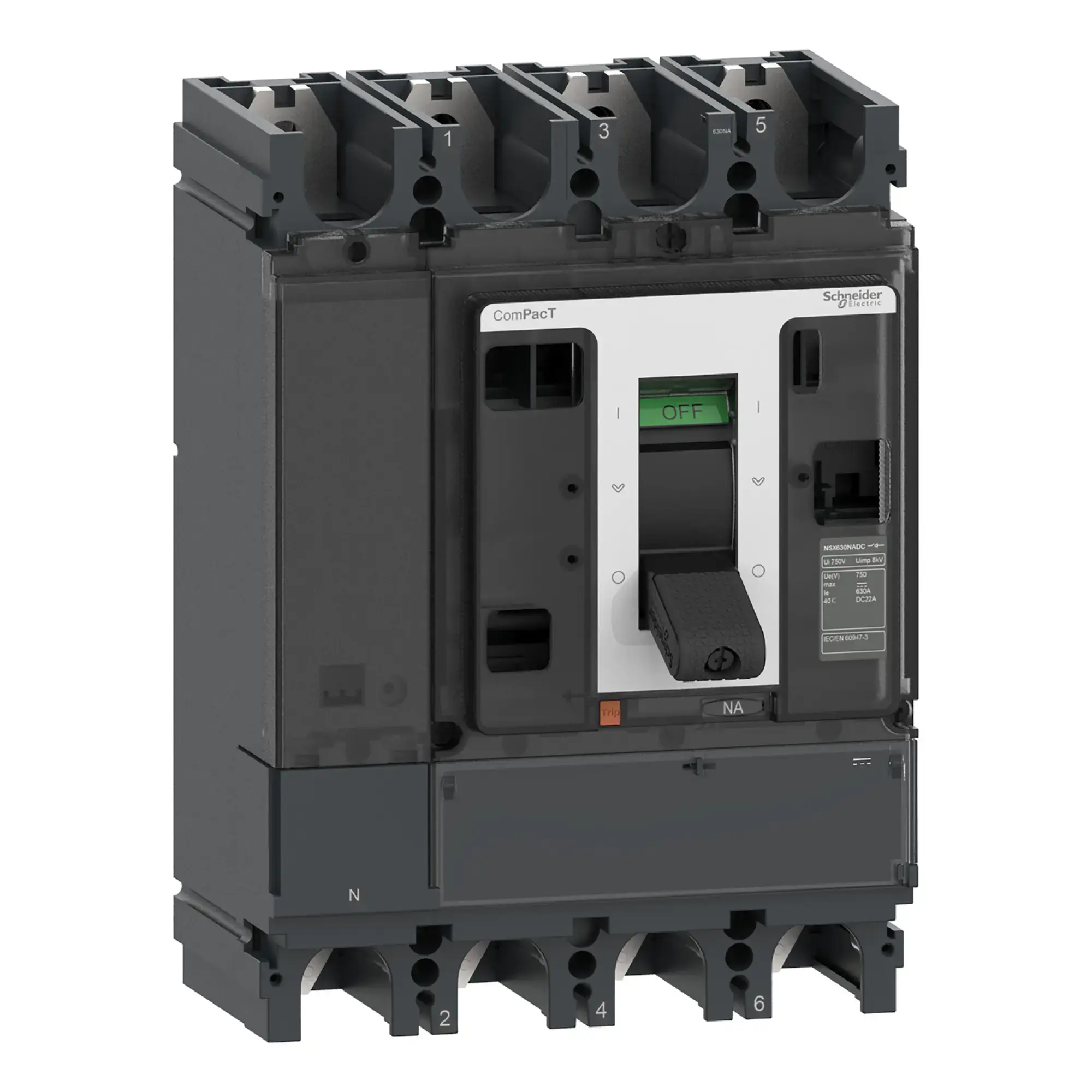 Schneider Electric C634630DS Load disconnect switch ComPacT NSX630NA, DC, 630 A, 4P (img_002)