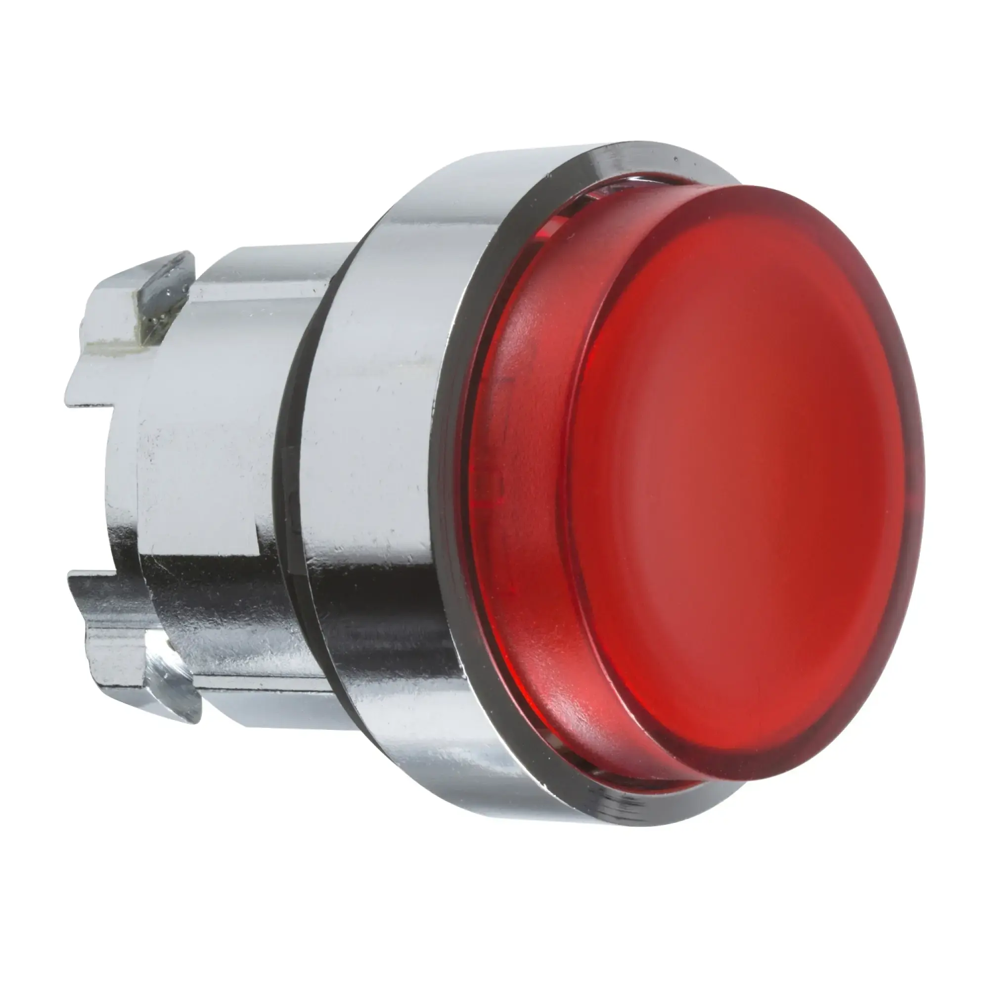 Schneider Electric ZB4BW14 Illuminated push button, front element, Harmony XB4, metal, 22mm, red, protruding, unmarked, smooth dome, BA9s (img_002)