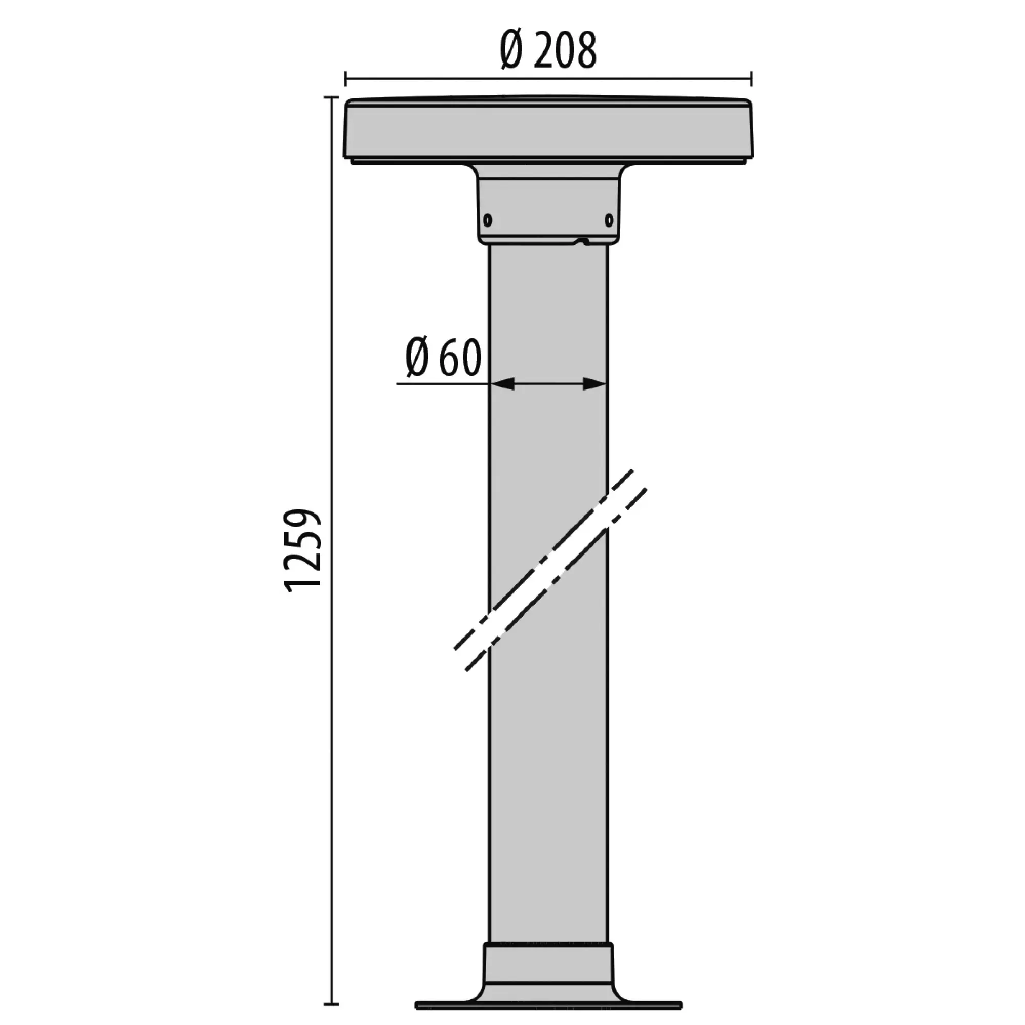 Performance iN Lighting 306354 LED-Pollerleuchte 4000K 20W statisch symmetrische extrabreite Streuoptik 306354 (img_003) Performance iN Lighting 306354 LED-Pollerleuchte 4000K 20W statisch symmetrische extrabreite Streuoptik 306354 (img_003)