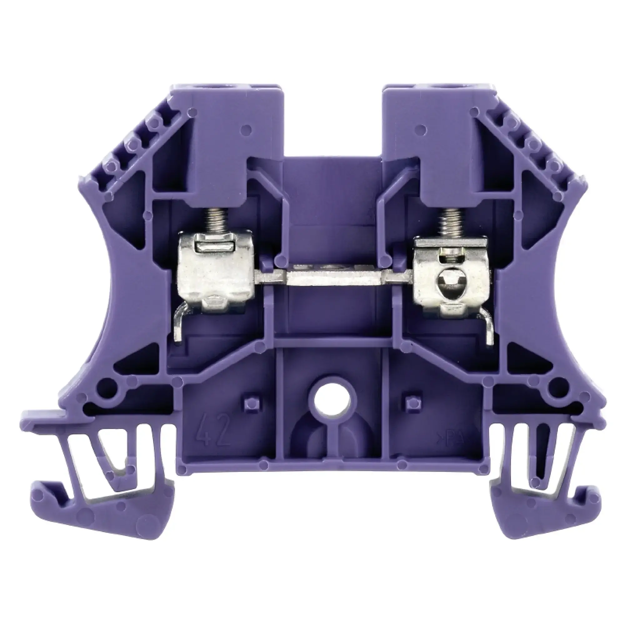 Weidmüller 1037820000 Feed-through terminal block, Screw connection, violet, 4 mm², 24 A, 800 V, Number of connections: 2 (img_001) Weidmüller 1037820000 Feed-through terminal block, Screw connection, violet, 4 mm², 24 A, 800 V, Number of connections: 2 (img_001)