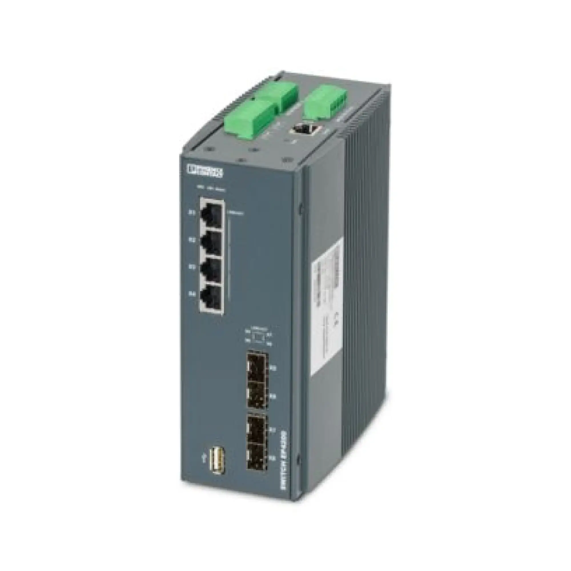 Phoenix Contact 1732189 Industrial Ethernet Switch FL SWITCH EP4204-4SFP-LV (img_001) Phoenix Contact 1732189 Industrial Ethernet Switch FL SWITCH EP4204-4SFP-LV (img_001)