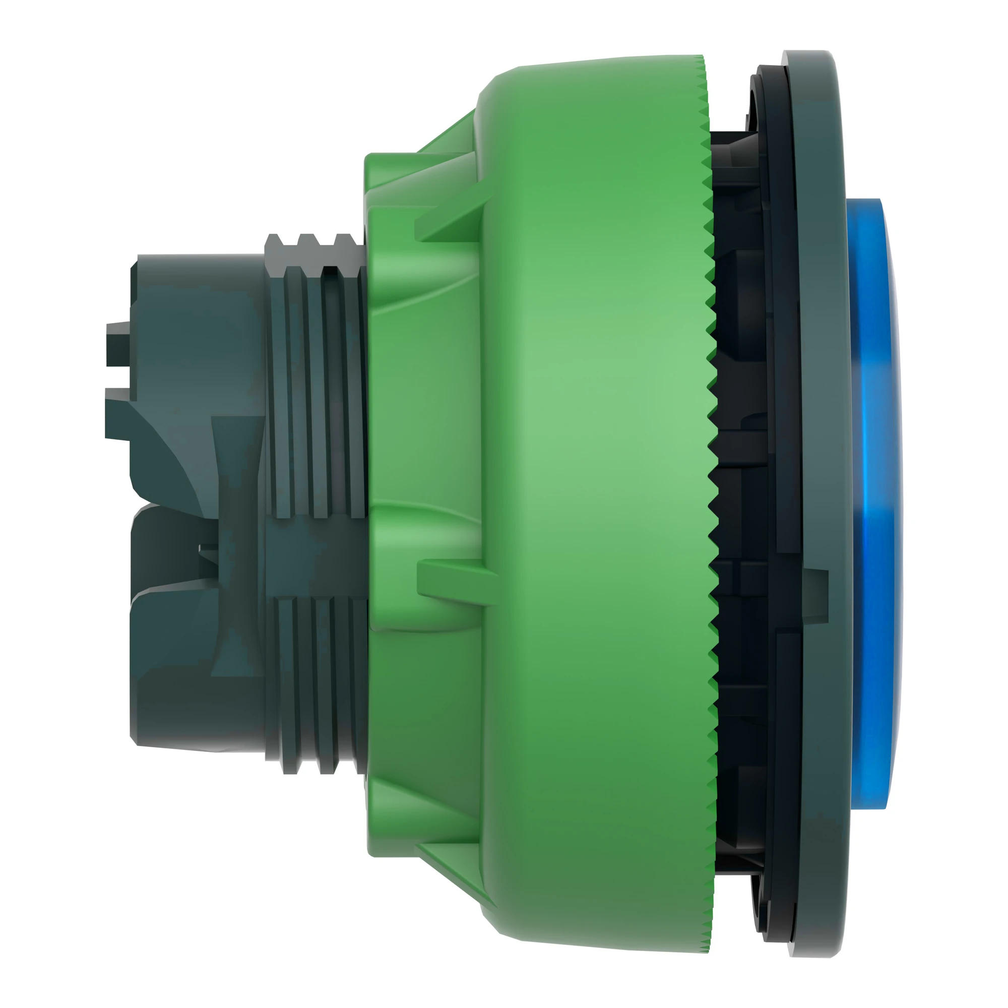 Schneider Electric ZB5FH63 Illuminated pushbutton, front element, Harmony XB5F, plastic, 30mm, blue, protruding, unlabelled, latching (img_002)
