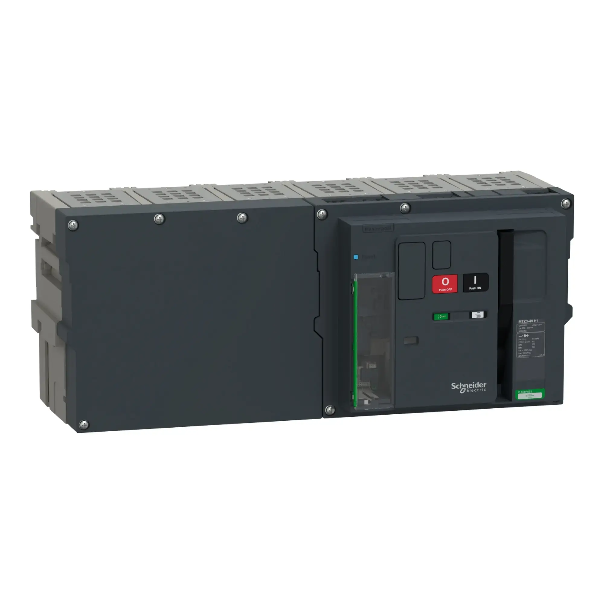 Schneider Electric LV948336 MasterPacT MTZ3 40 4000A H1 100kA/440VAC (Icu) 3P Grundschalter Einschub für MicroLogic Active (img_002)