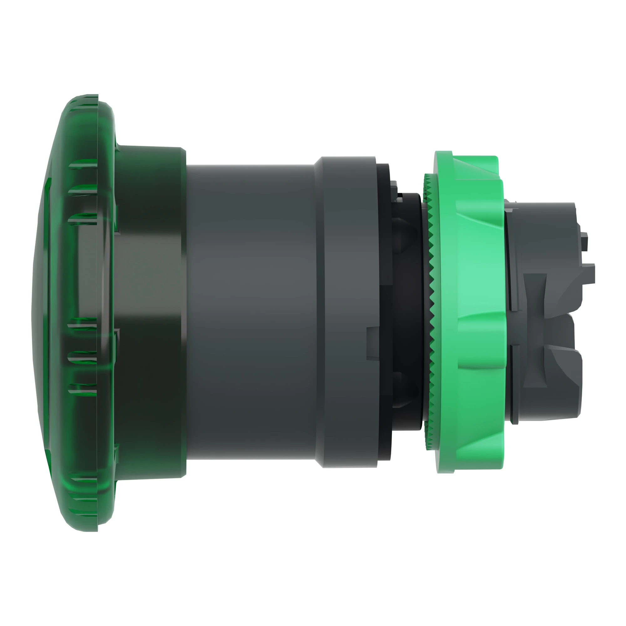 Schneider Electric ZB5AW733 Mushroom push button, front element, Harmony XB5, plastic, 22mm, illuminated, green, twist release, for universal LED (img_005)