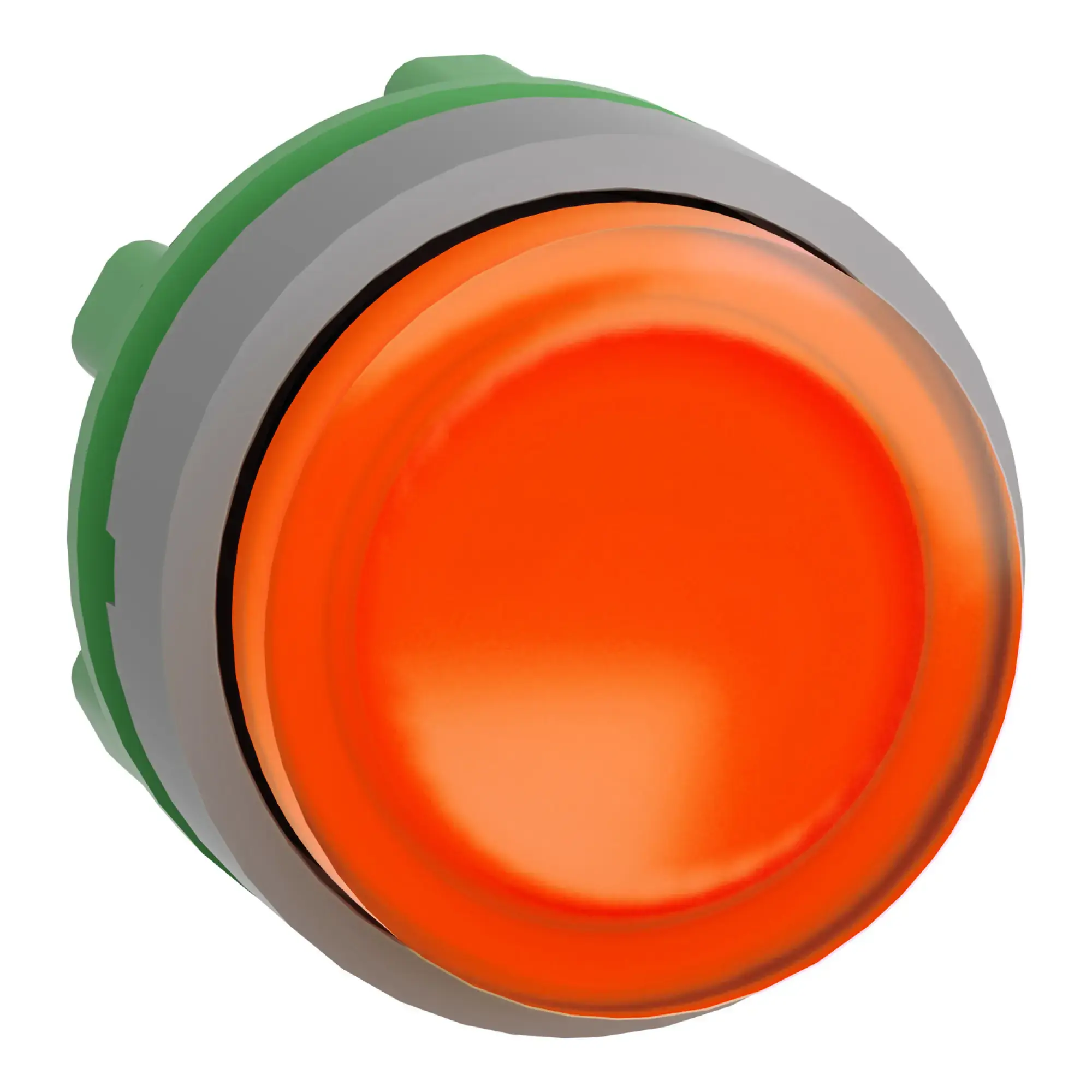 Schneider Electric ZB5AW153C0 Illuminated push-button, front element, Harmony XB5, plastic, 22mm, light grey, orange, protruding, for universal LED (img_008)